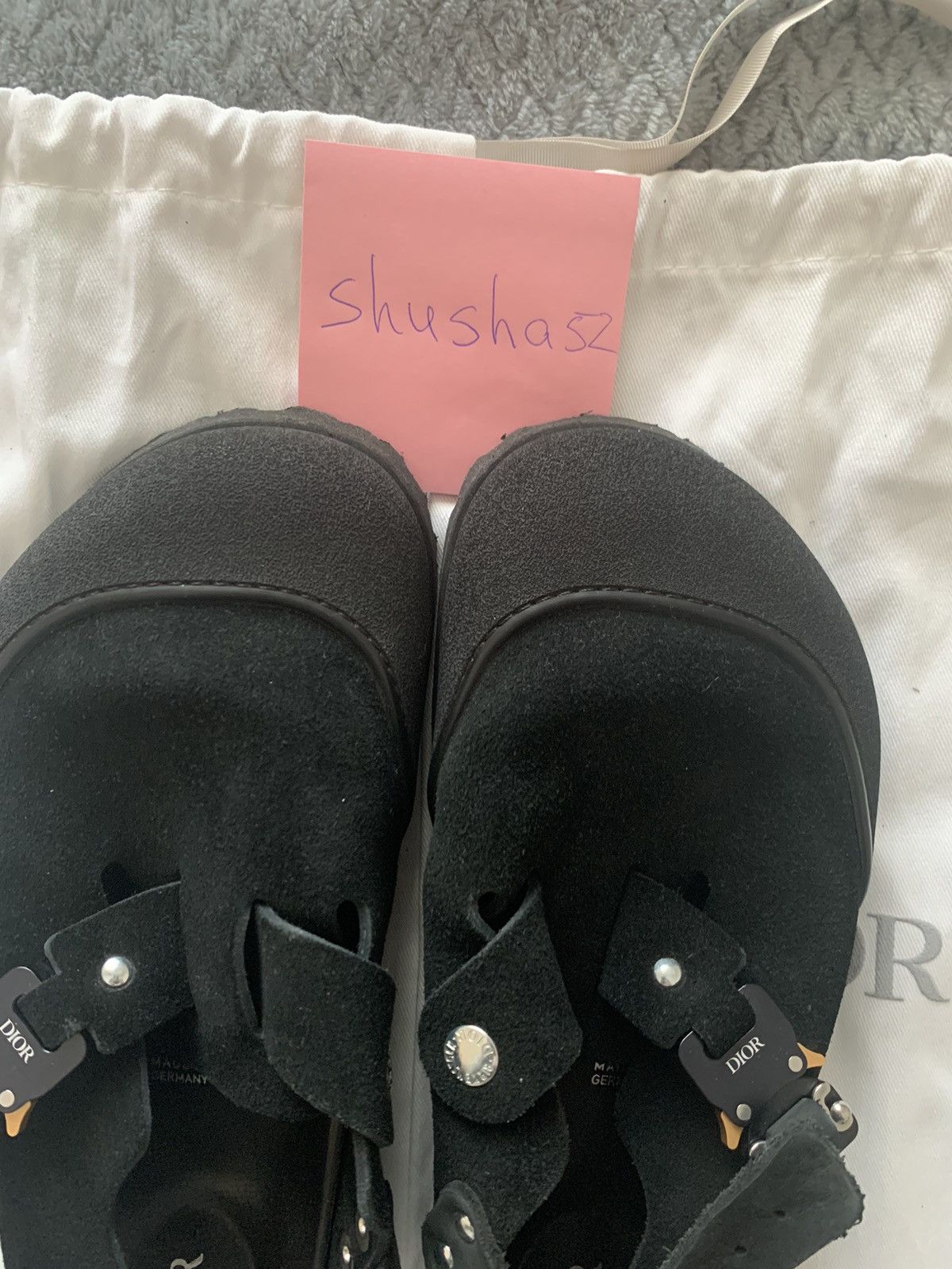 Birkenstock × Dior Dior by Birkenstock Tokio Mule Black Size US 9 / IT 39 - 13 Thumbnail
