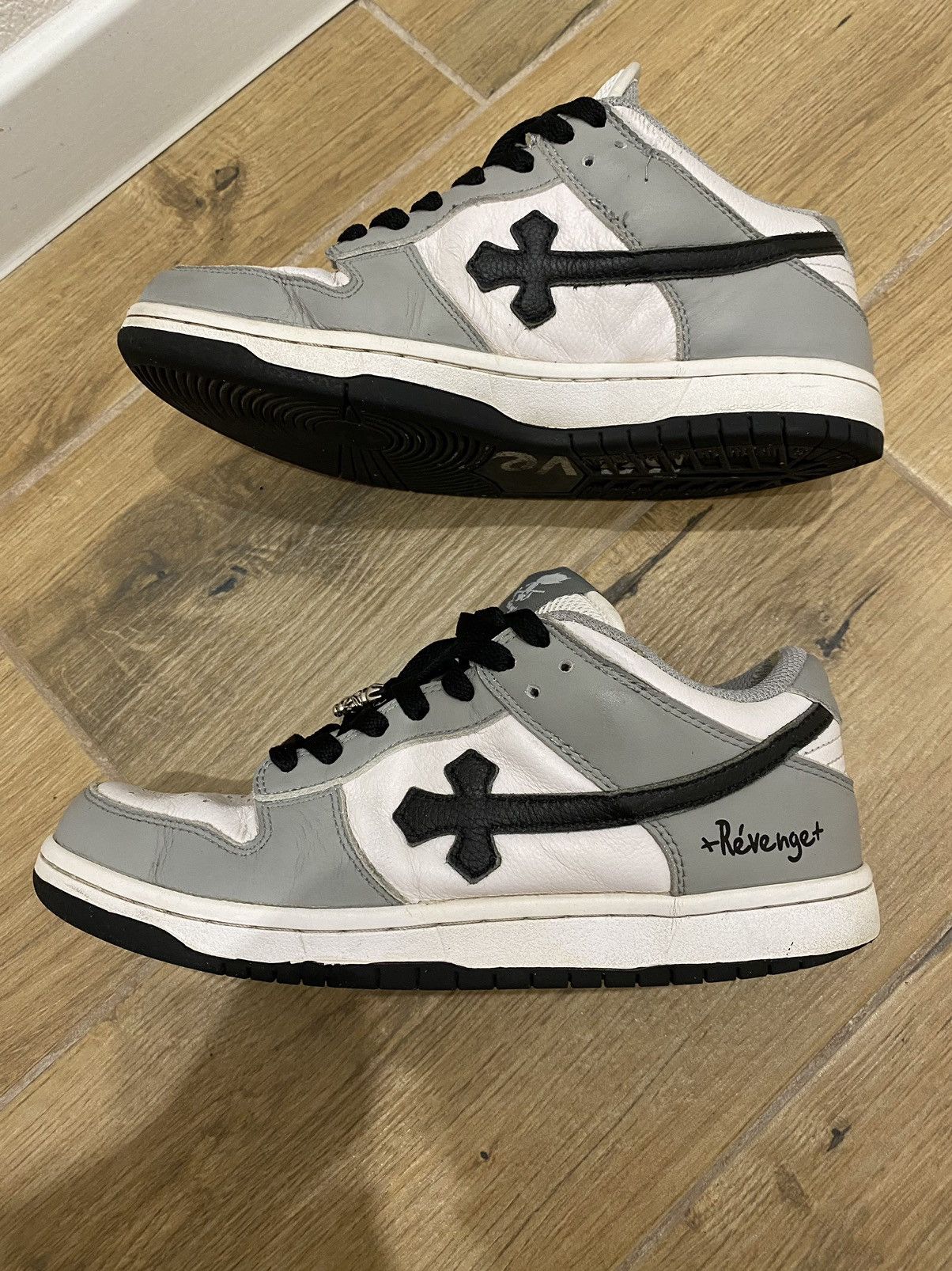 image of Revenge Low Top Sneakers in Grey, Men's (Size 7)