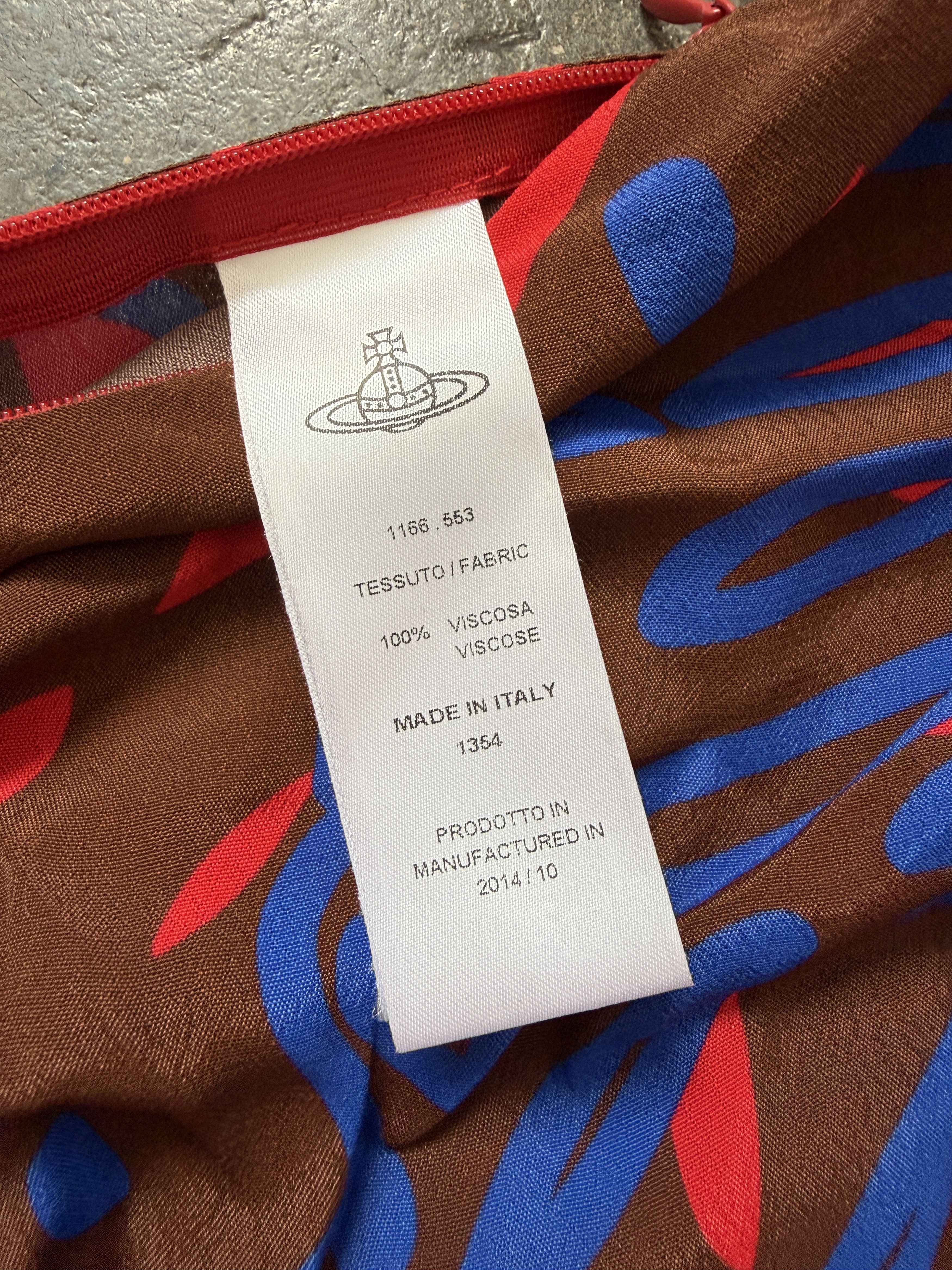 Vivienne Westwood NWT 2014 Anglomania 100% Viscose Crazy Belt w/ Belt Size M / US 6-8 / IT 42-44 - 8 Thumbnail