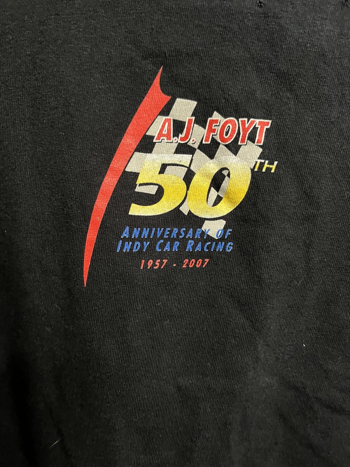 Gildan AJ Foyt T-shirt 50th Indy Car Racing 2007 Tee - A.J. - XL Size US XL / EU 56 / 4 - 4 Thumbnail