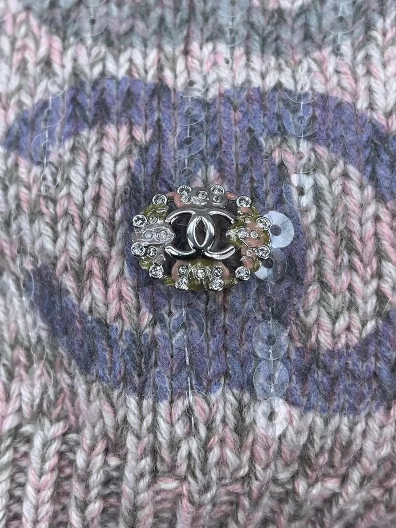 Chanel Chanel 22K popular logo full sequin turtleneck sweater 2504 Size XS / US 0-2 / IT 36-38 - 3 Thumbnail