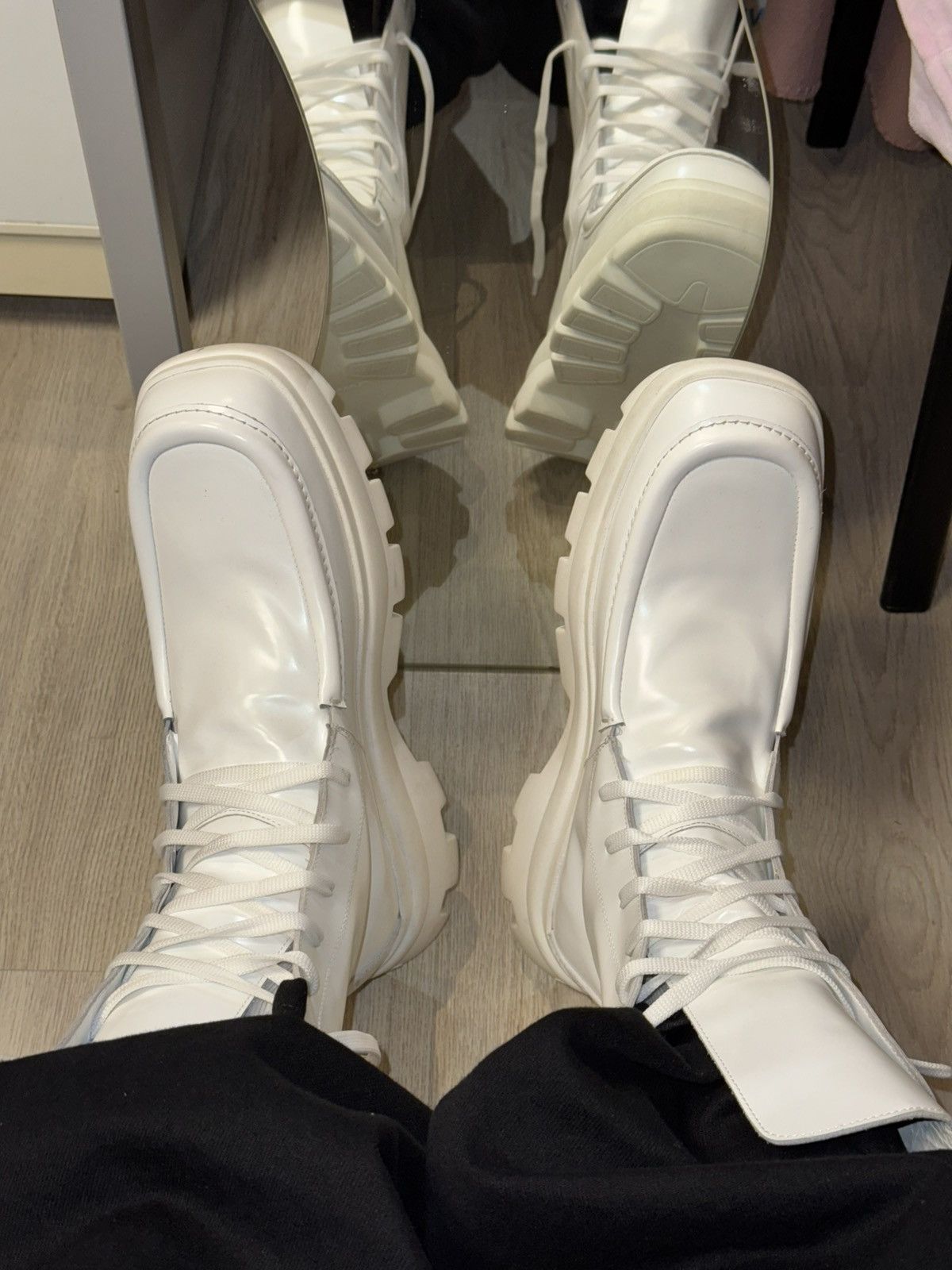 Jil Sander Jil Sander FW leather laceup boots Size US 12 / EU 45 - 3 Thumbnail