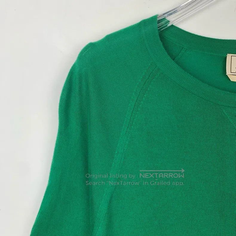 Hermes Hermes Green round-neck cotton knit short-sleeve Size US S / EU 44-46 / 1 - 3 Thumbnail