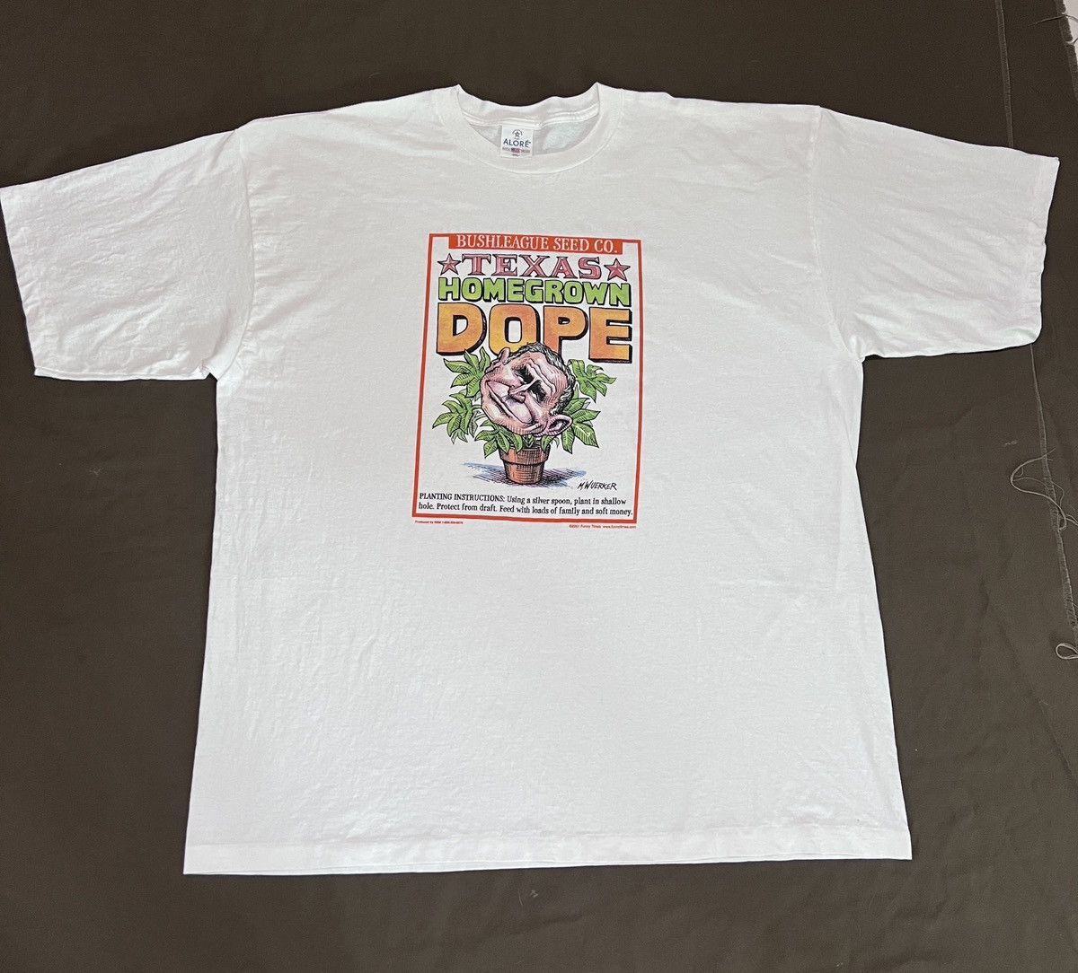 Vintage Vintage Dope Bush Marijuana Cannabis Tee 3XL Oversized Drug Size US XXL / EU 58 / 5 - 2 Thumbnail