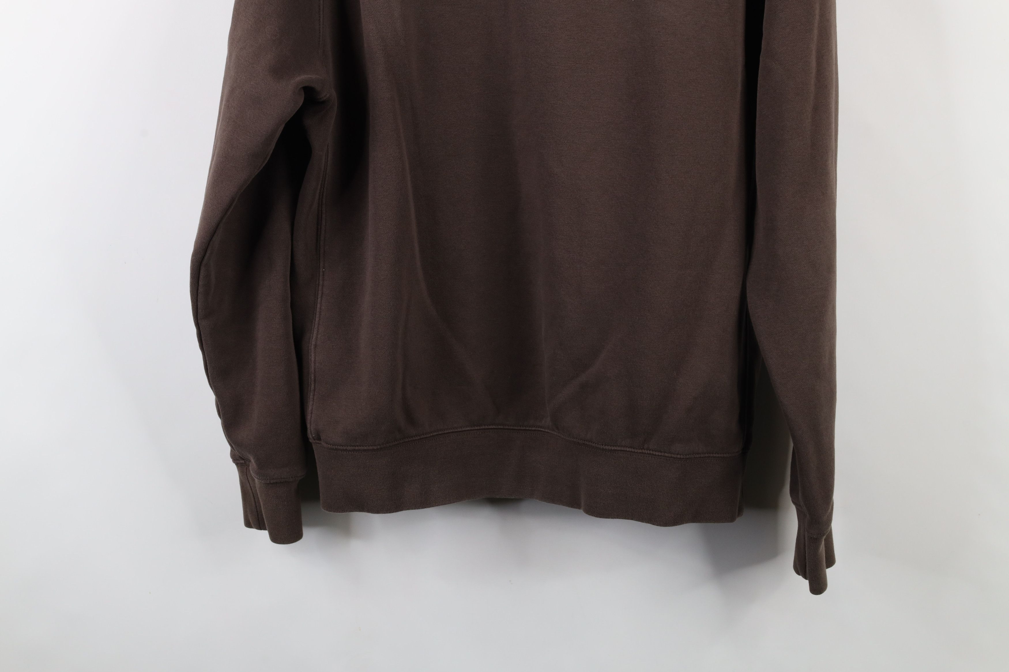 Nike × Vintage Vintage Y2K Nike Scott Mini Swoosh Hoodie Chocolate Brown Size US M / EU 48-50 / 2 - 13 Thumbnail