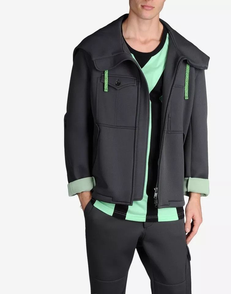 Y-3 Jacket hoodie neoprene Yohji Yamamoto Adidas Y-3 Size US XL / EU 56 / 4 - 2 Thumbnail