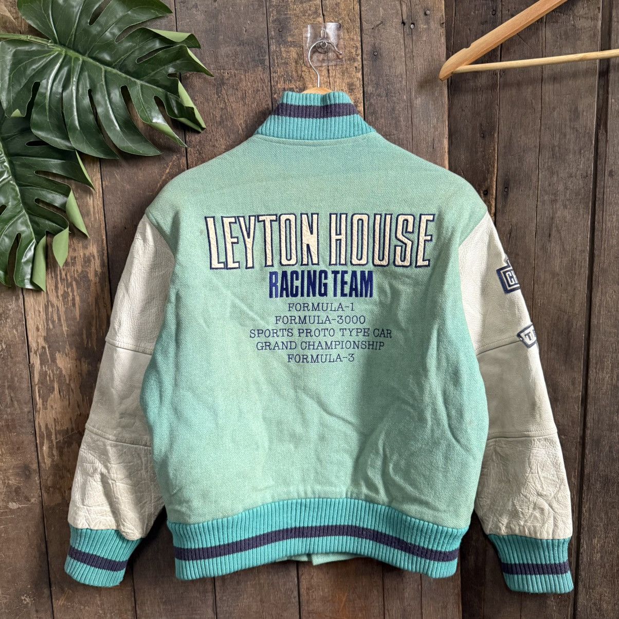 Vintage Vintage Leyton House F1 Grandprix Team Varsity Jacket Size US M / EU 48-50 / 2 - 2 Thumbnail