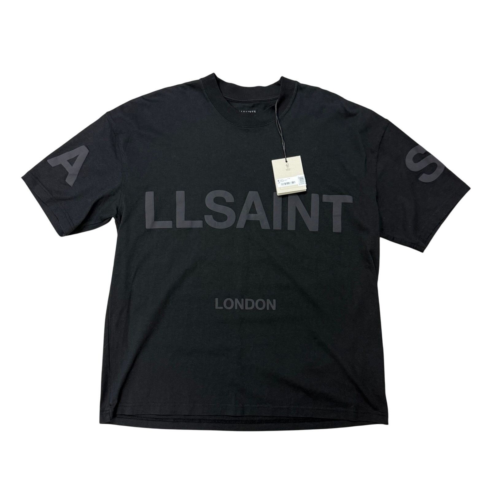 Allsaints ALLSAINTS Biggy Crew Neck Tee Black Size US L / EU 52-54 / 3 - 1 Thumbnail