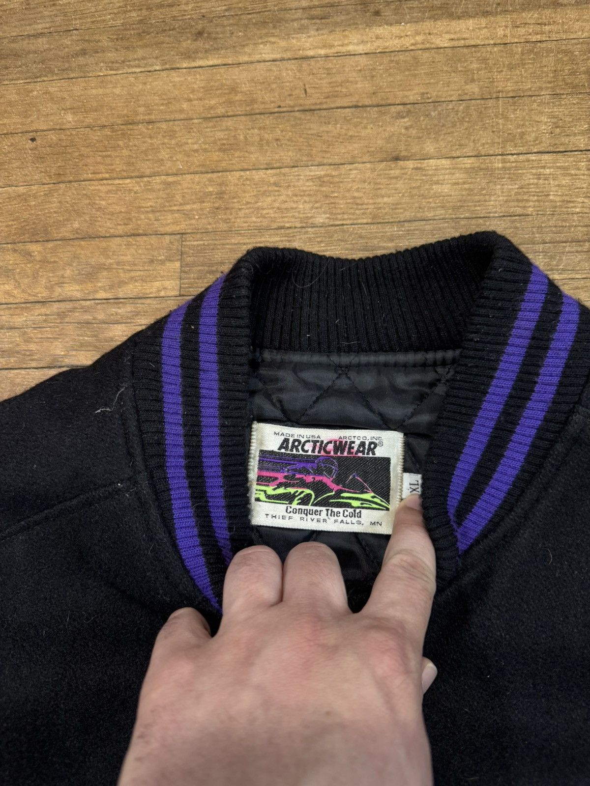 Vintage Vintage Arctic Cat Bounty Hunter Snowmobile Bomber Jacket Size US XL / EU 56 / 4 - 4 Thumbnail