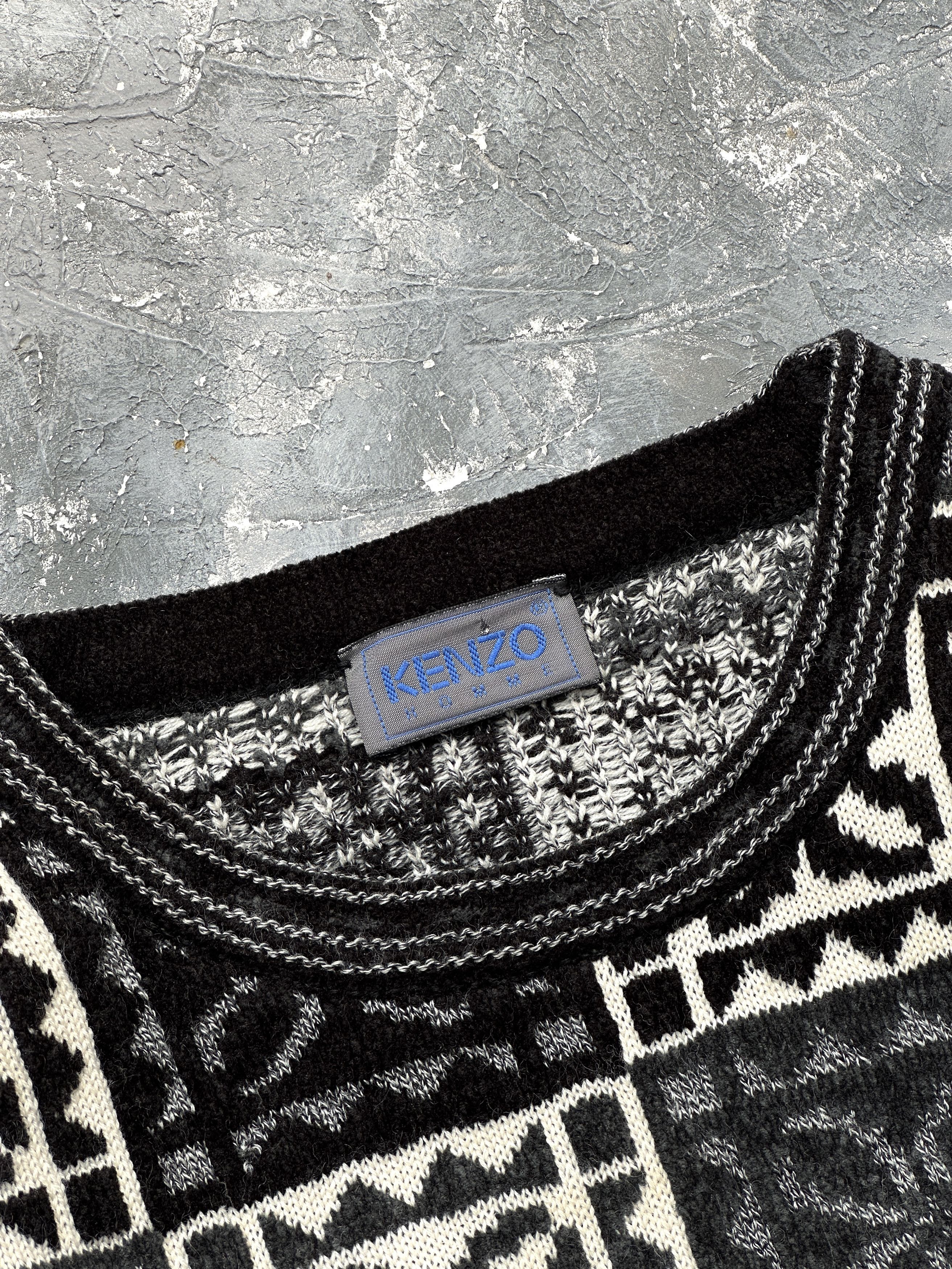 Kenzo vintage kenzo homme wool aztec navajo style sweater Size US XL / EU 56 / 4 - 4 Thumbnail