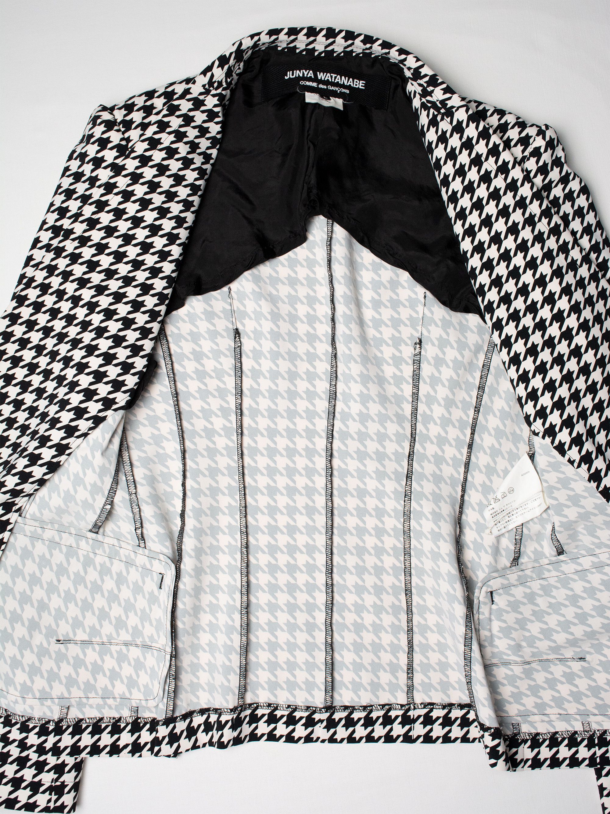 Junya Watanabe Junya Watanabe - S/S 2010 - houndstooth jacket - size L Size L / US 10 / IT 46 - 4 Thumbnail