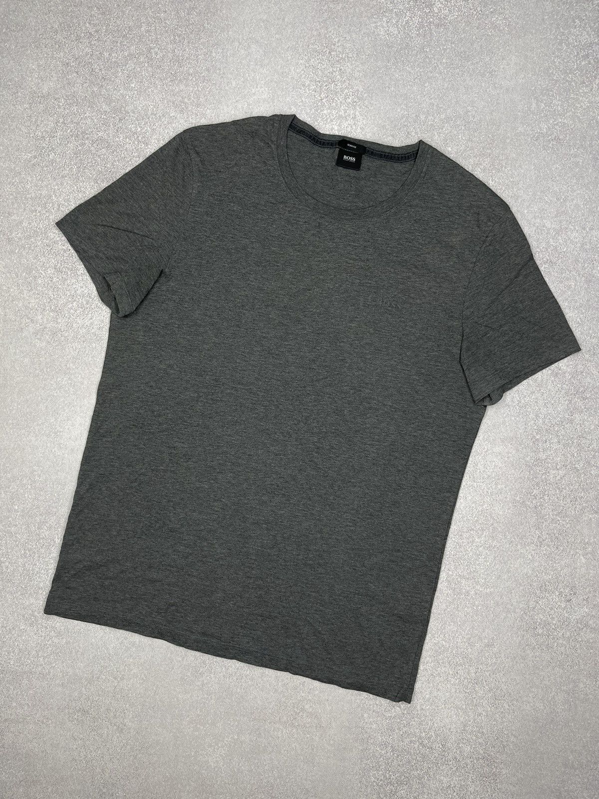 Hugo Boss Mens Hugo Boss Basic Grey T Shirt Size L Size US L / EU 52-54 / 3 - 1 Thumbnail