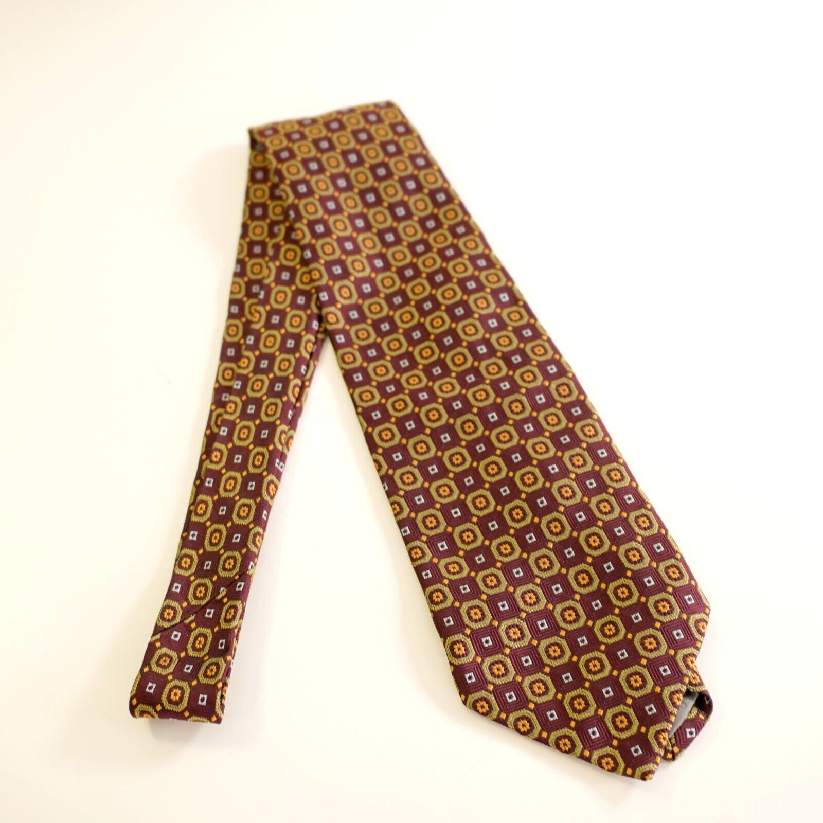 Robert Talbott Robert Talbott Best Of Class Red Green Yellow Geometric Wove Size ONE SIZE - 6 Thumbnail