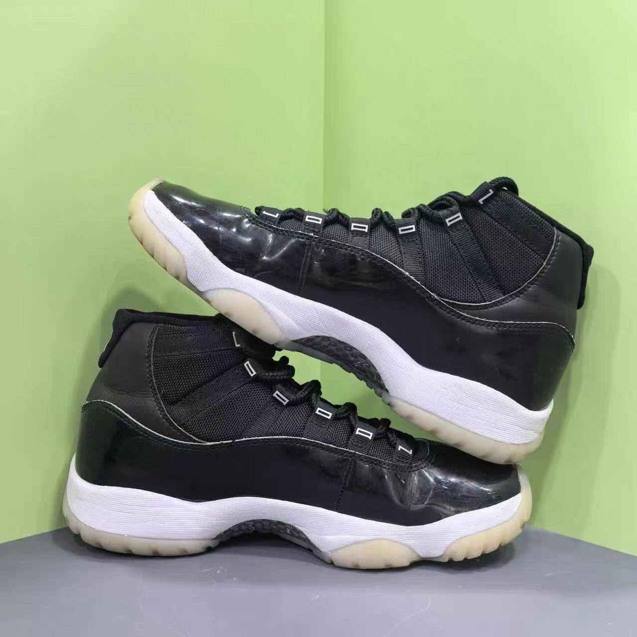 Nike AJ11 Black Silver Jubilee Basketball Shoes K15 Size US 10 / EU 43 - 5 Thumbnail