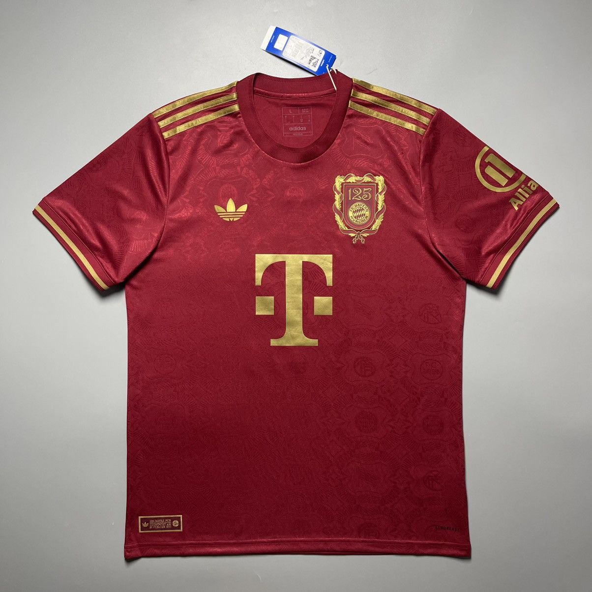 Vintage BAYERN ADIDAS 2024/2025 FOOTBALL 125TH ANNIVERSARY JERSEY Size US L / EU 52-54 / 3 - 2 Thumbnail