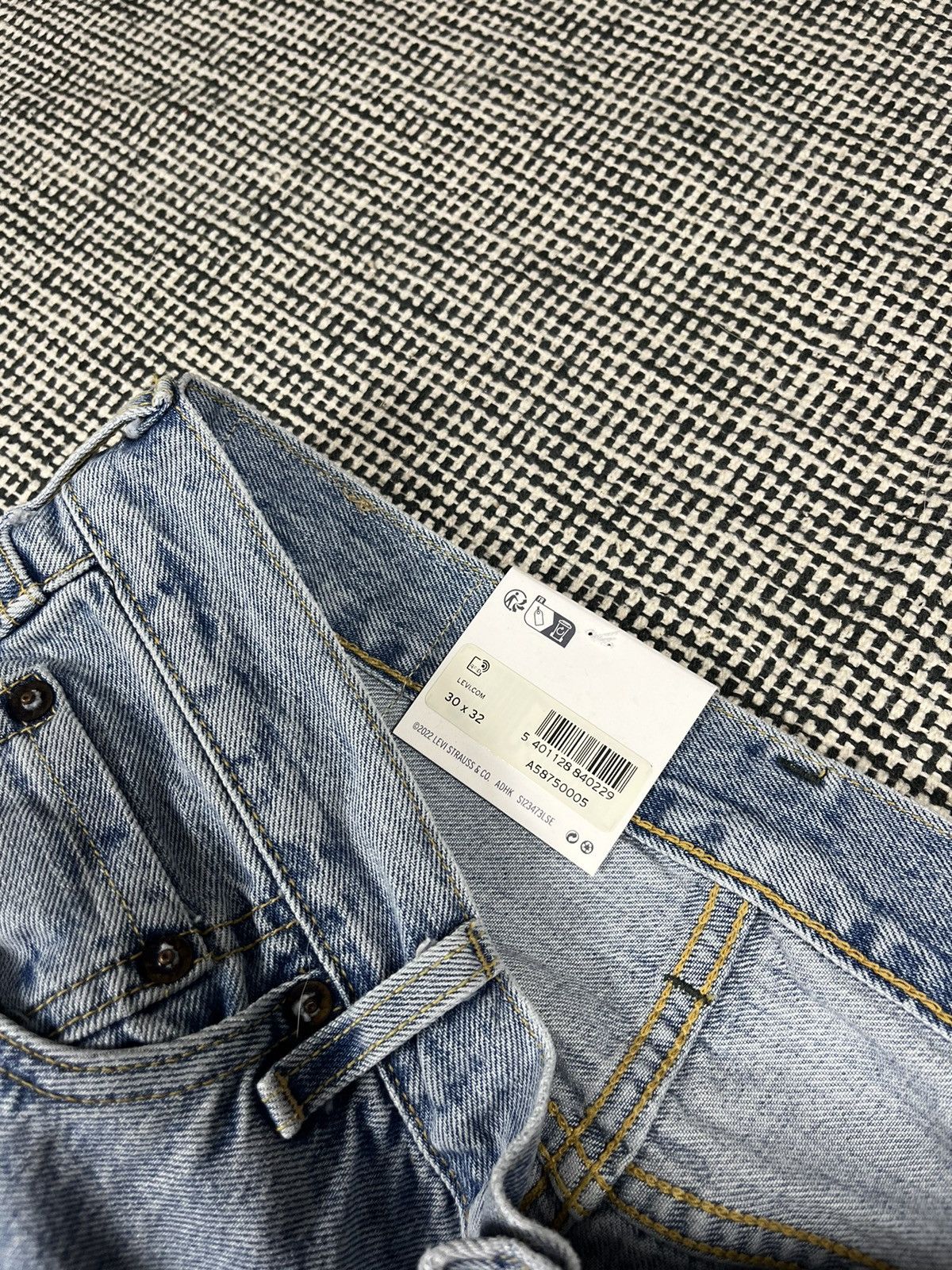 Levi's Made & Crafted Levi’s 501 made & crafted made in Japan sashiko jeans Size US 30 / EU 46 - 6 Thumbnail