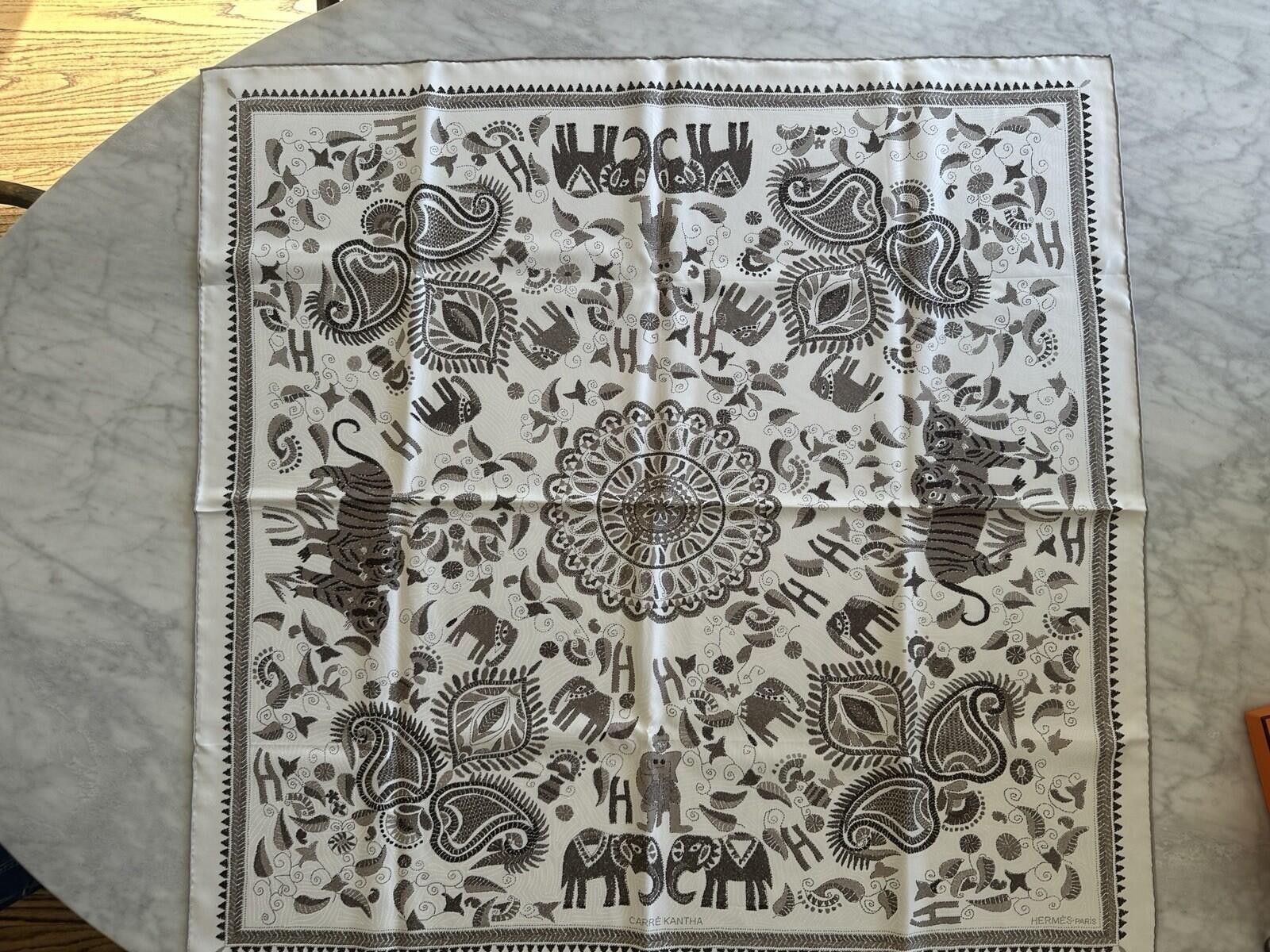 Hermes Hermes Kantha 90cm Silk Scarf Size ONE SIZE - 1 Thumbnail