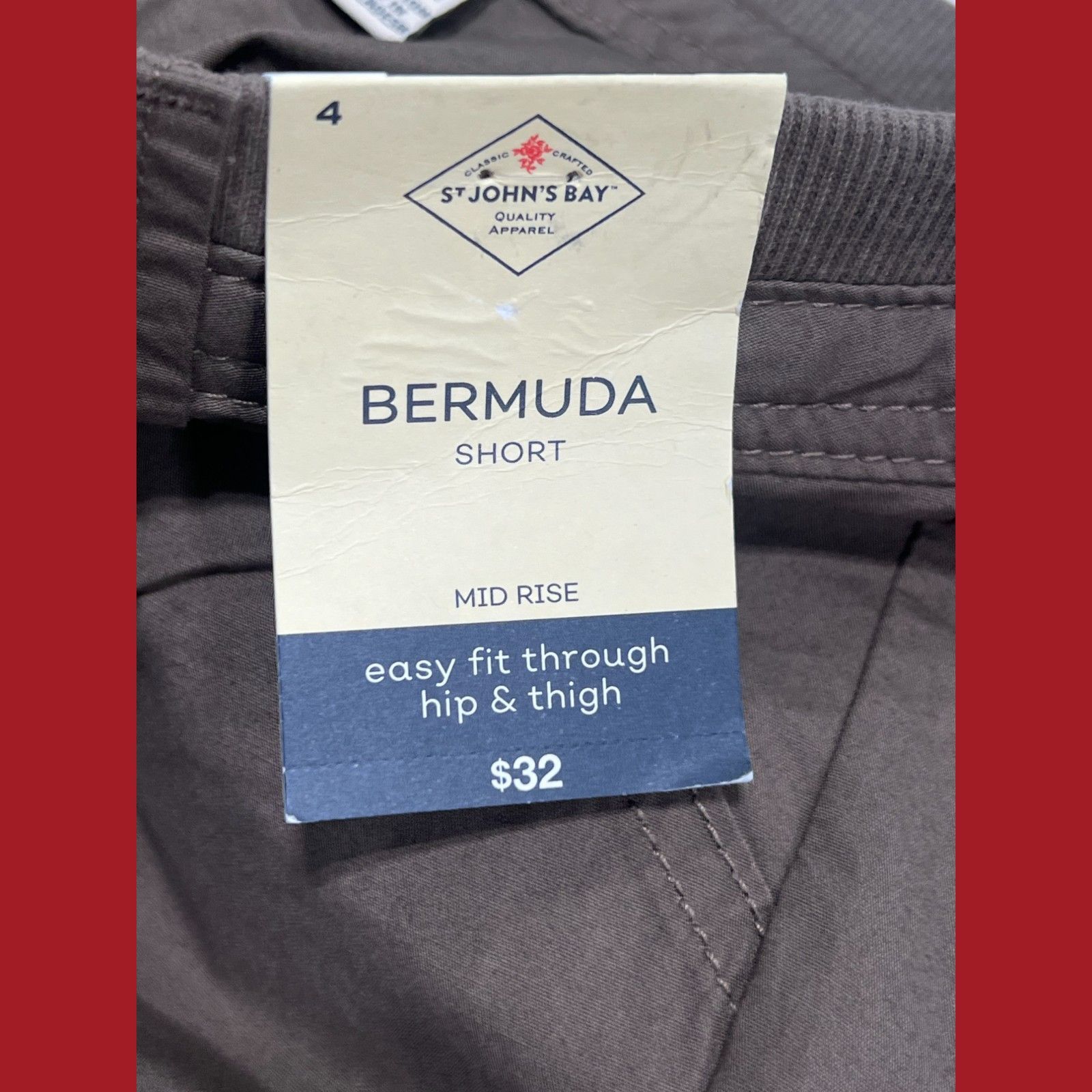 Other St John's Bay - Women's Mid-Rise Cargo Bermuda Short - Brown Size 27" / US 4 / IT 40 - 12 Thumbnail
