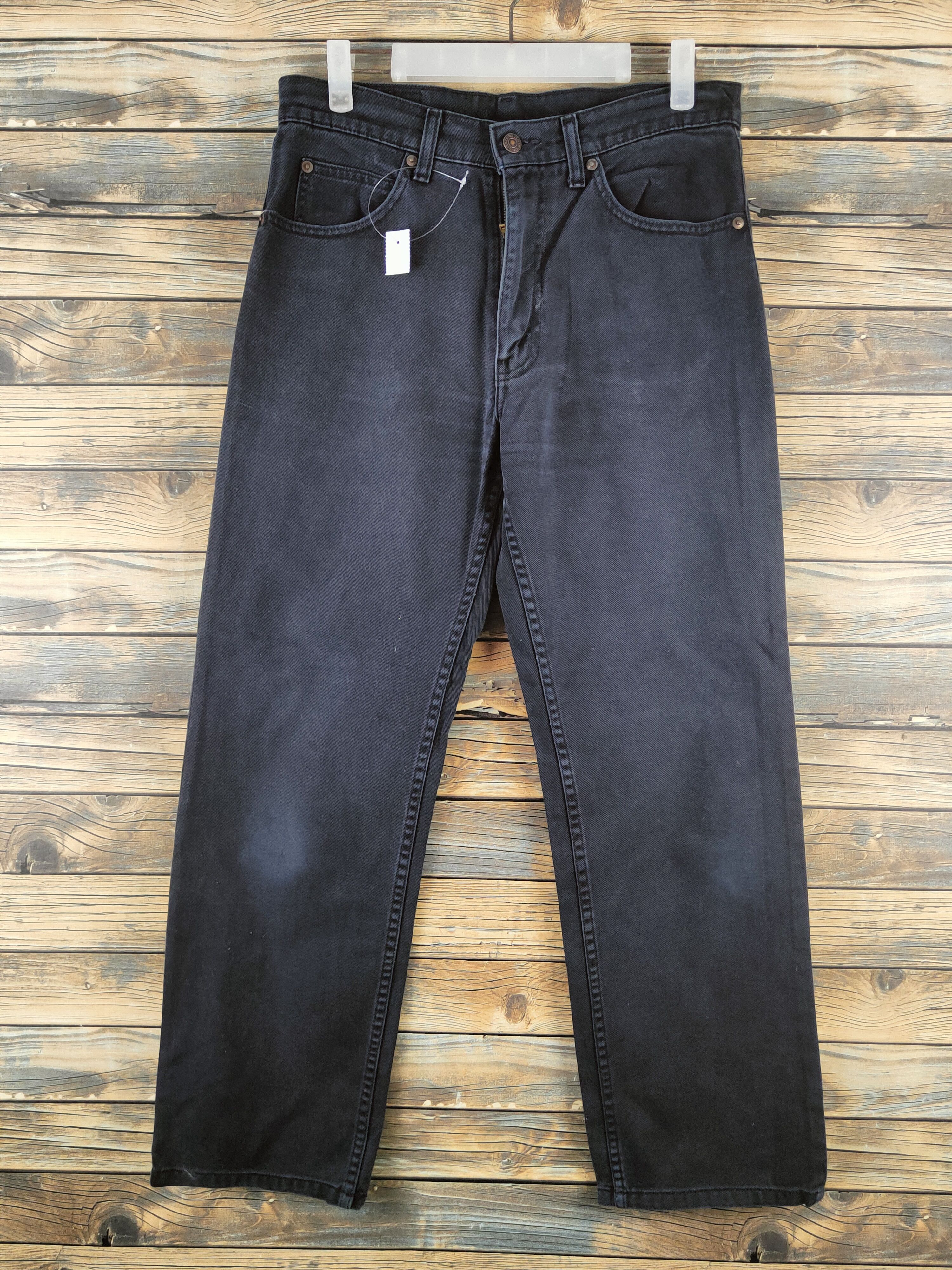 Levi's 508 Levi's Black Distressed Ripped Soft Jeans #S2811 Size US 31 - 1 Thumbnail