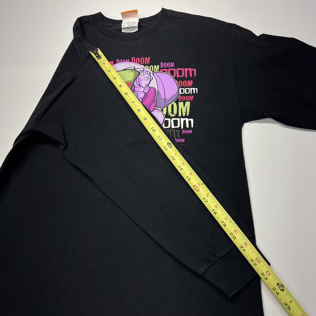 Nickelodeon × Vintage VTG Invader Zim Tee Shirt Black Nickelodeon Viacom Cartoon Size US L / EU 52-54 / 3 - 18 Thumbnail