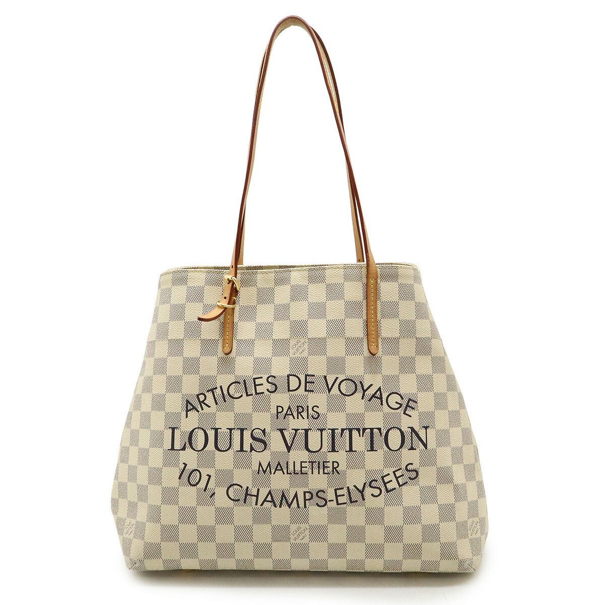Louis Vuitton Louis Vuitton Louis Vuitton Cabas MM Damier Azur 2way tote bag Canvas Shoulder Bag N41375 DUTY FREE for USA Size ONE SIZE - 1 Thumbnail