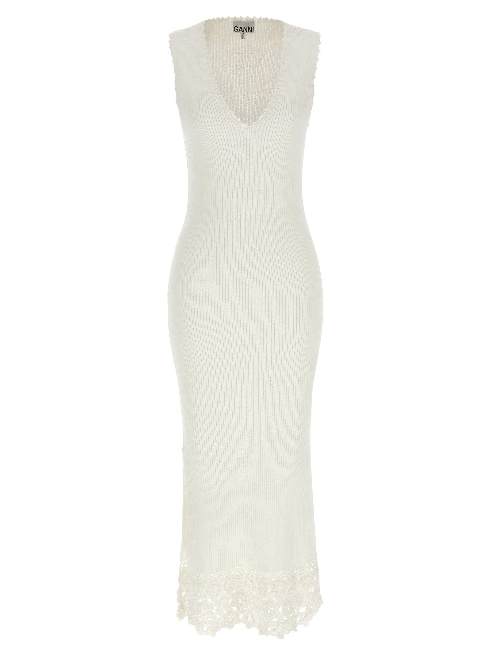 Ganni 'Cotton Crochet' Dress Size XS / US 0-2 / IT 36-38 - 1 Thumbnail