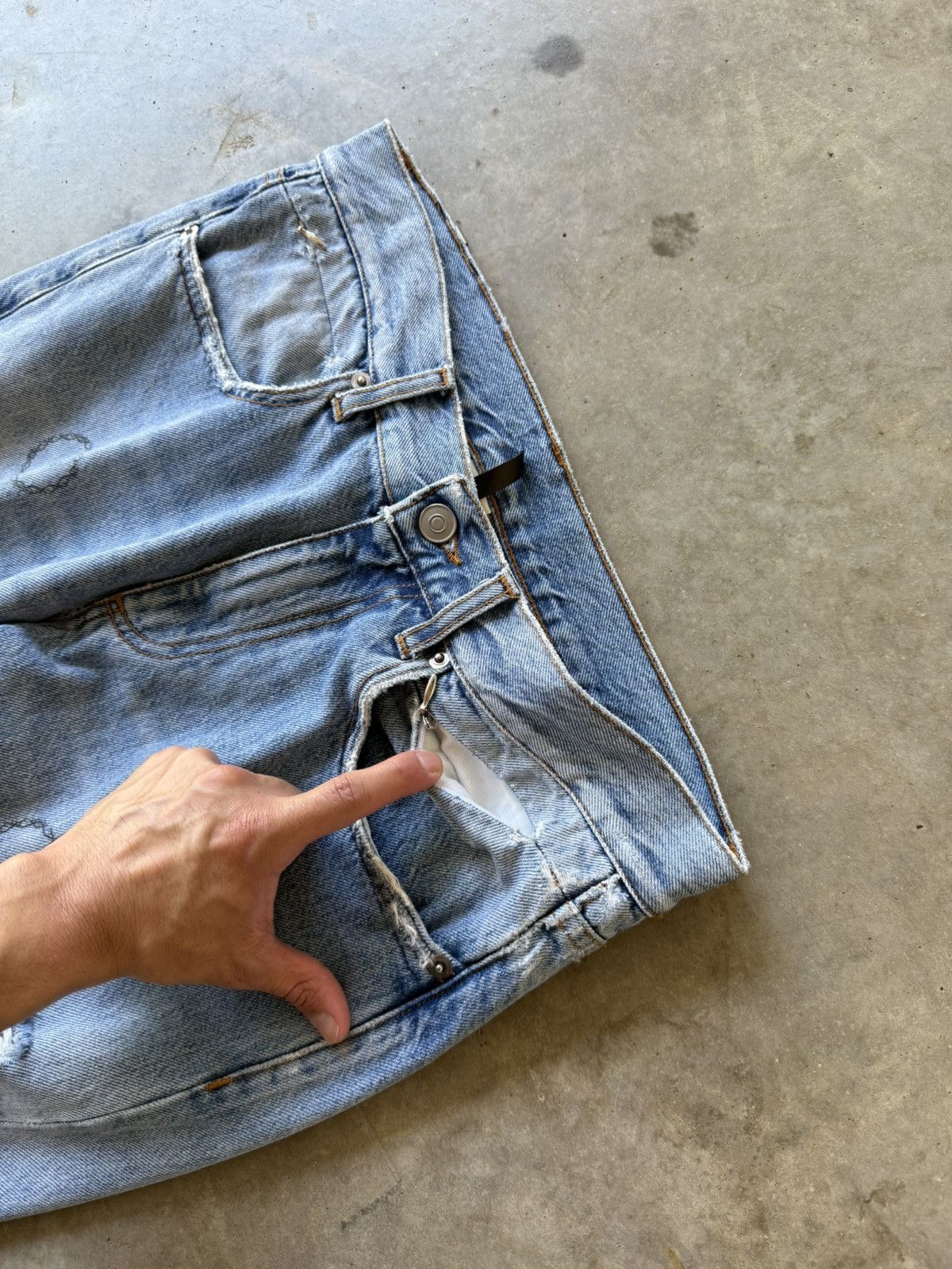 1017 ALYX 9SM 1017 Alyx 9SM Thorn Slashed Denim SS19 Size US 30 / EU 46 - 8 Thumbnail