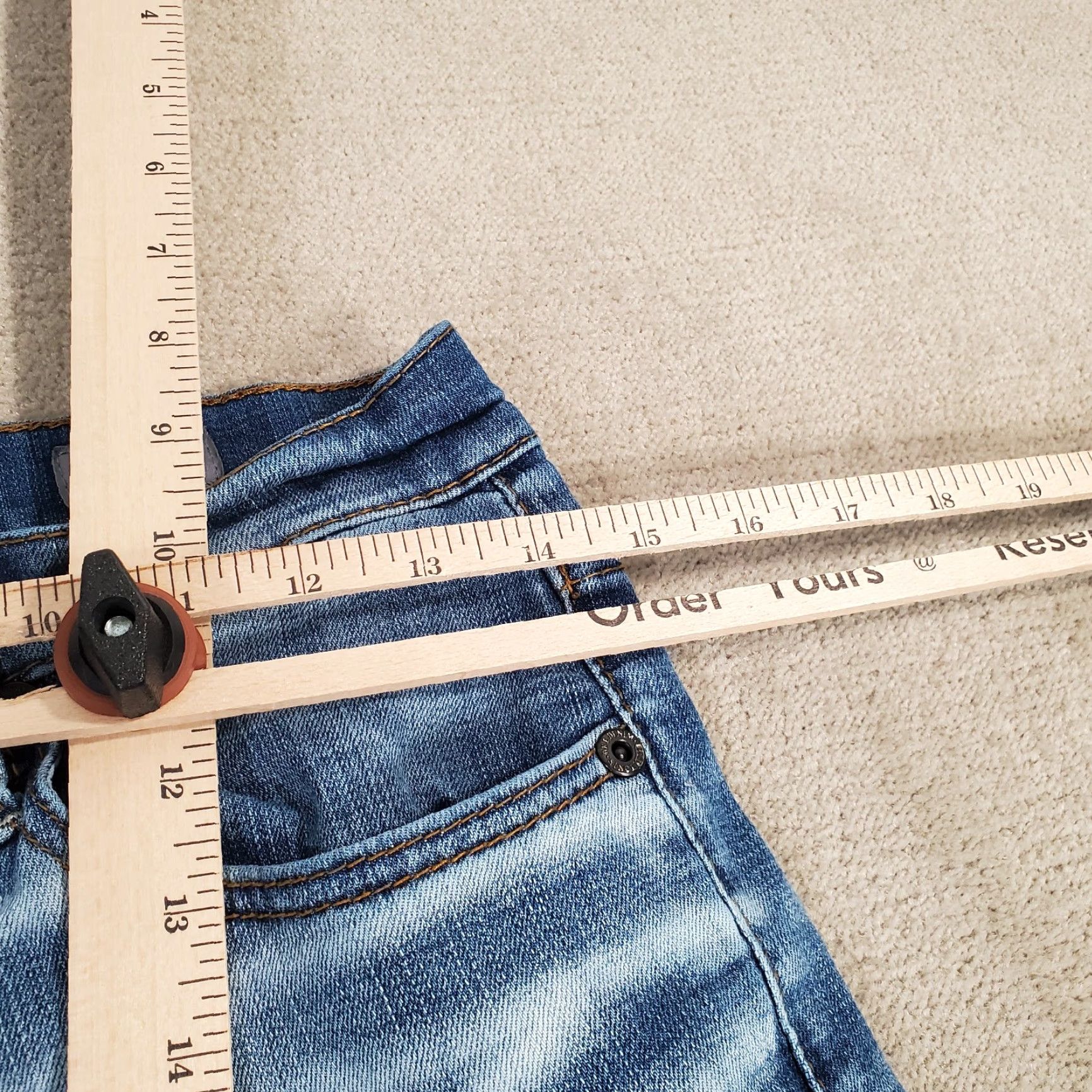 Vintage BKE Jeans Mens 29 Blue Straight Leg Buckle Denim Medium Wash Regular Inseam 31 Size US 29 - 3 Thumbnail