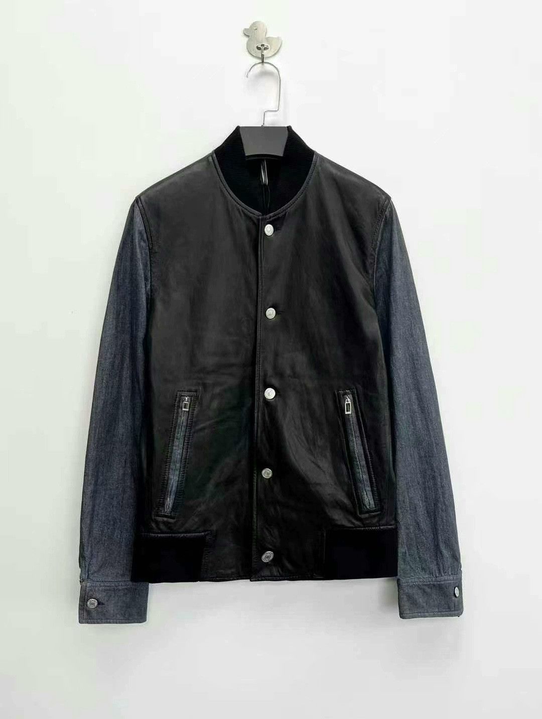 Dior dior black lambskin baseball jacket unisex Size US M / EU 48-50 / 2 - 1 Thumbnail