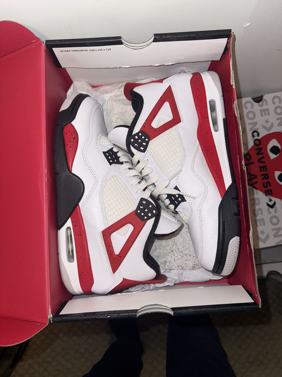 Jordan Brand Air jordan 4s Red cement Size US 8.5 / EU 41-42 - 3 Thumbnail