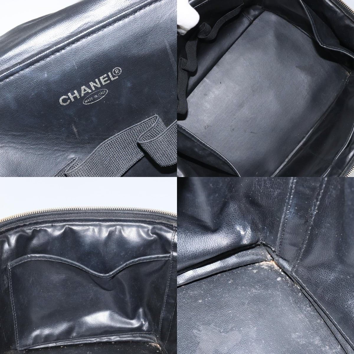 Chanel Chanel Vanity Handbag Patent Leather Black CC Size ONE SIZE - 7 Thumbnail