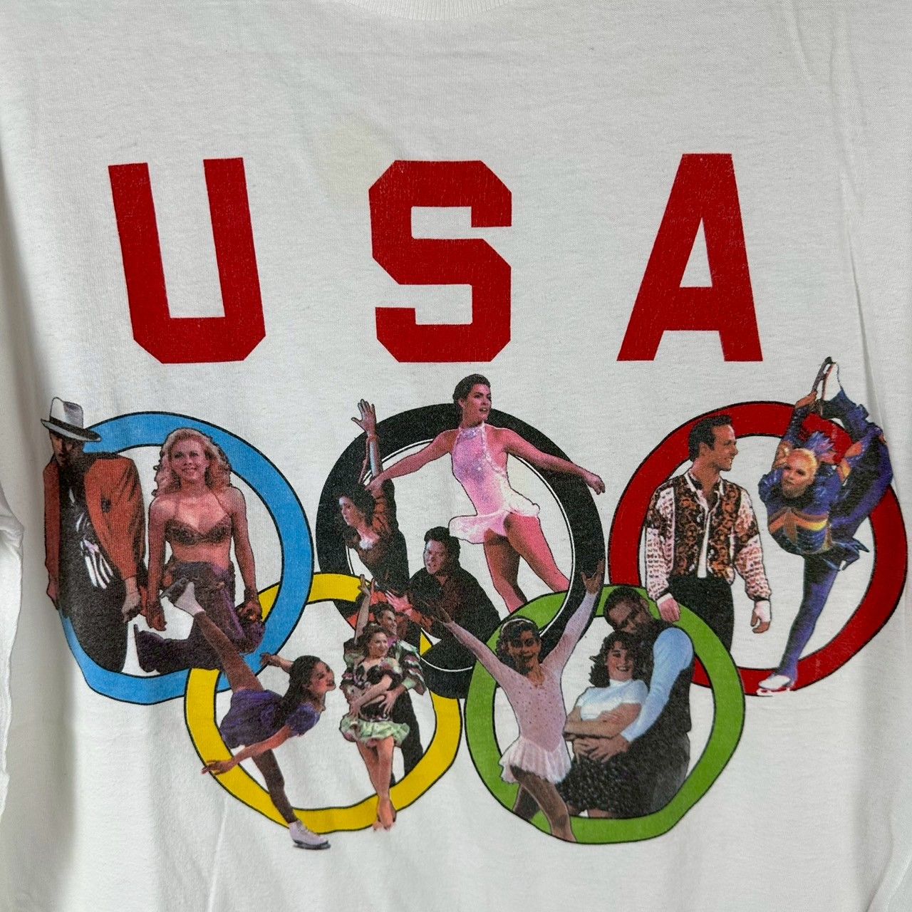 Vintage ​​​​​​​​​​1997 USA Olympics Tour of World Figure Skating Tee Size US L / EU 52-54 / 3 - 2 Thumbnail