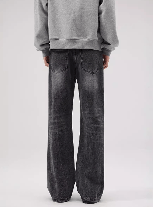 Japanese Brand × Jean Lightning crack baggy vintage loose bootcut jeans Size US 32 / EU 48 - 3 Thumbnail
