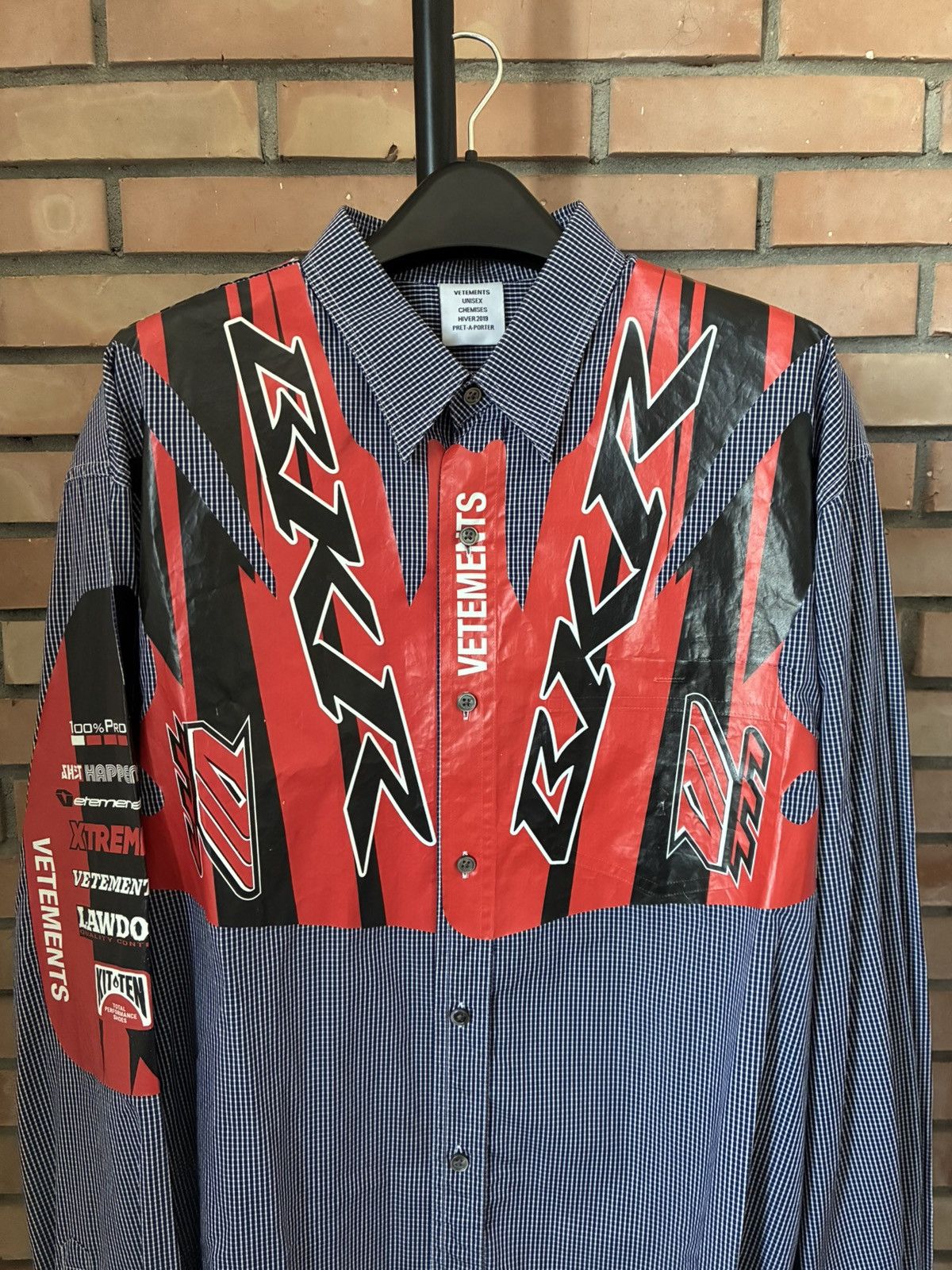 Vetements Vetements FW18 Racing button-up oversized shirt Size US M / EU 48-50 / 2 - 2 Thumbnail