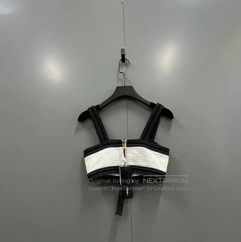 Balmain Balmain Summer White Cotton Sleeveless Crop Top . Size XXS / US 00 / IT 34 - 2 Thumbnail