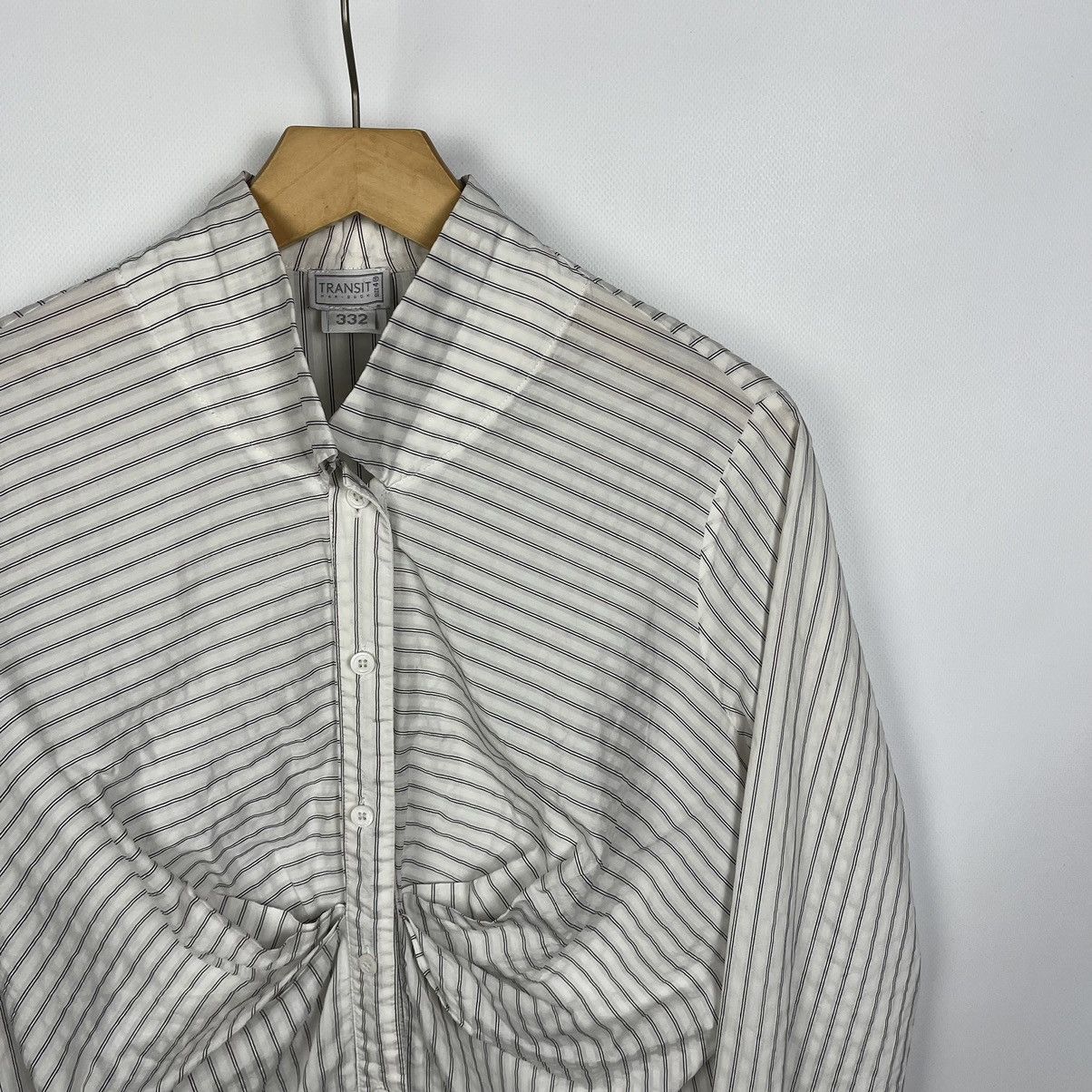Transit Ladies Transit Par-Such Avant-Garde Button Up Shirt Size L / US 10 / IT 46 - 2 Thumbnail
