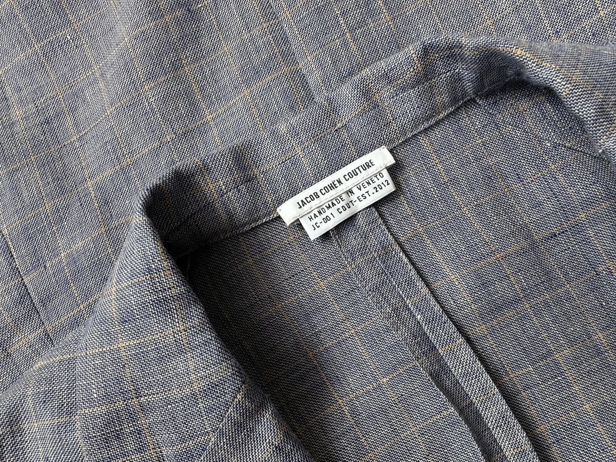 Jacob Cohen JACOB COHEN Hand Made 100% Linen Check Sport Blazer Jacket Size M / US 6-8 / IT 42-44 - 4 Thumbnail