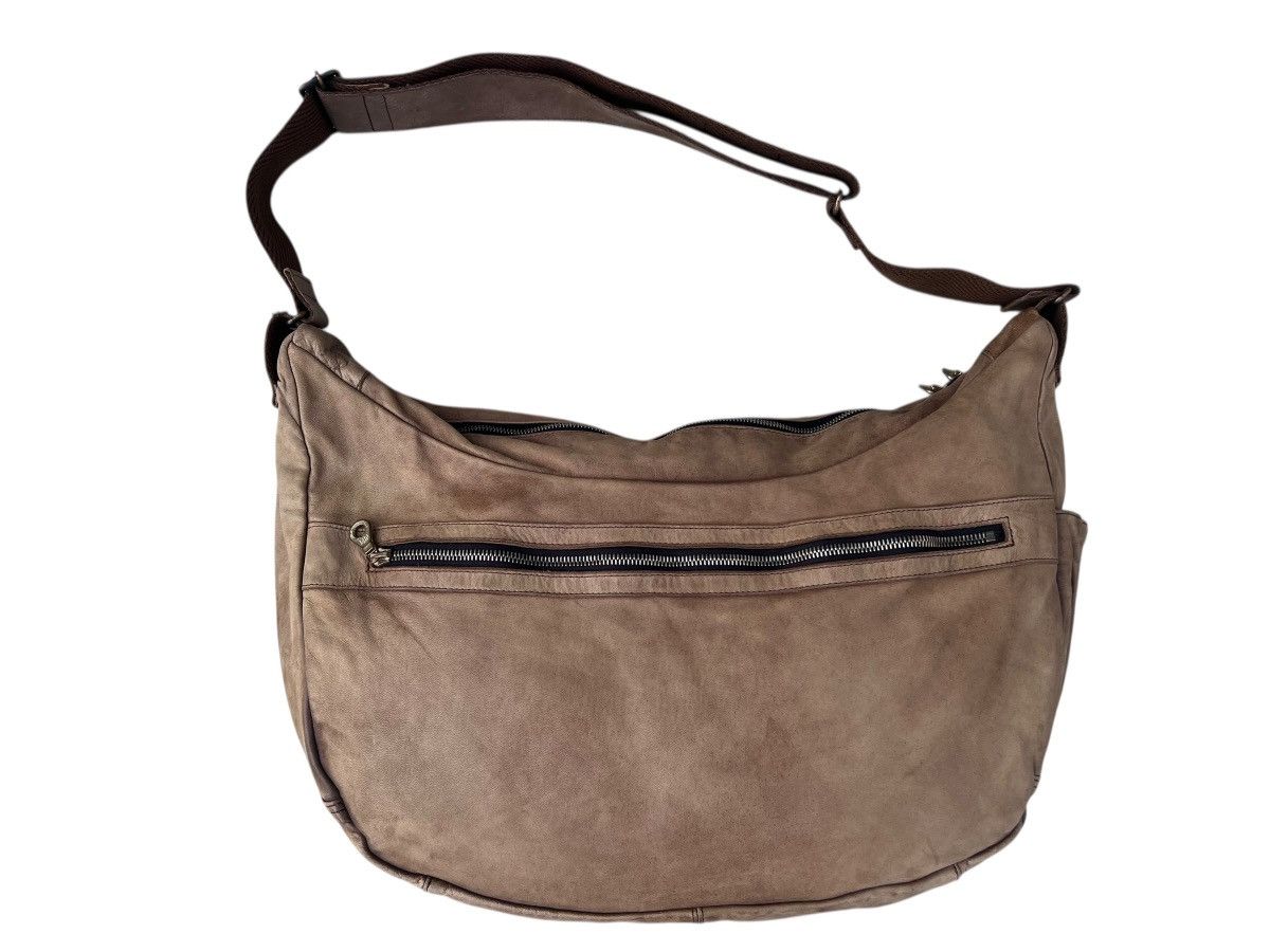 Leather Vintage Sazaby Japan RiRi Zip Patina Leather Banana Bag Size ONE SIZE - 5 Thumbnail
