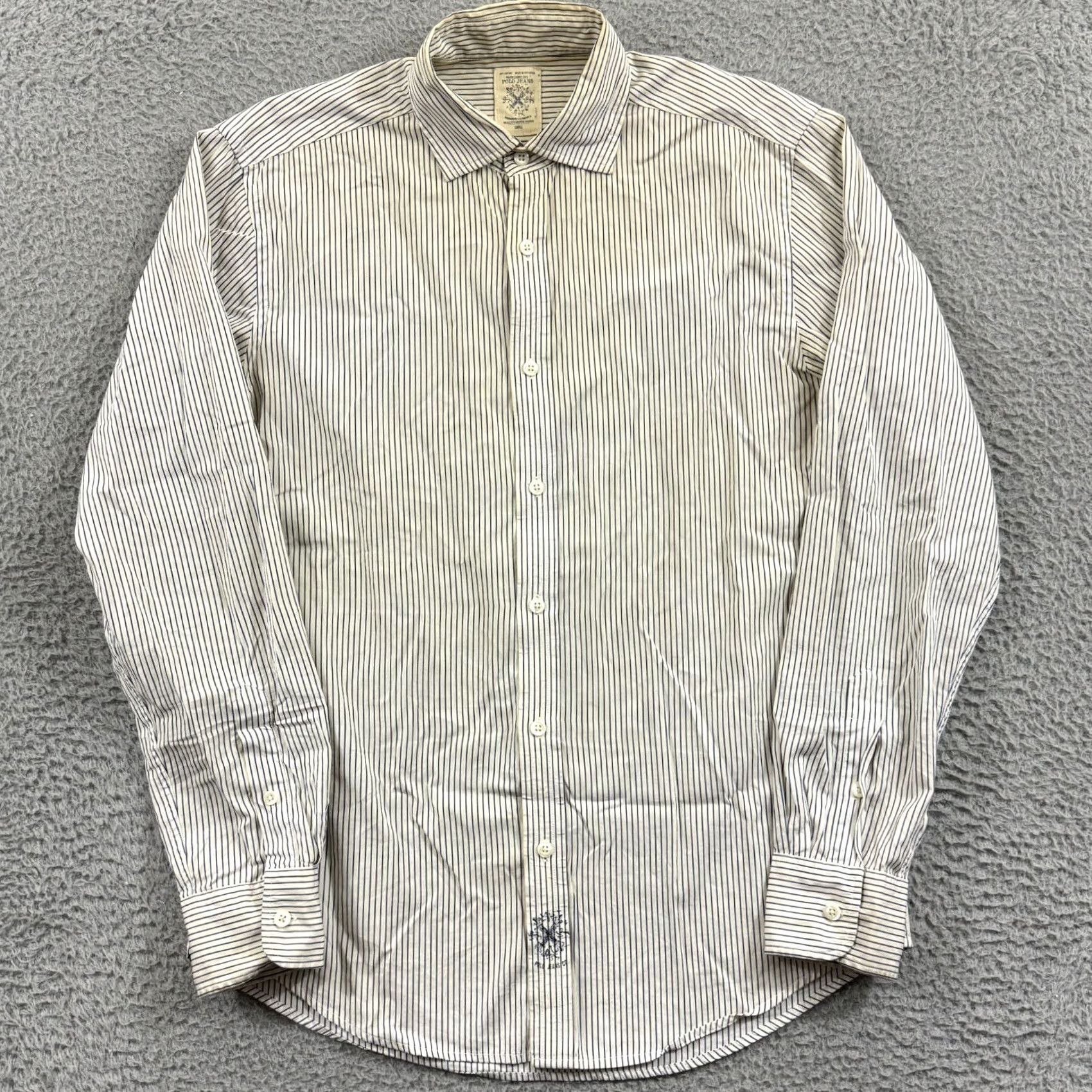 Polo Ralph Lauren VINTAGE Polo Ralph Lauren Shirt Mens Small Blue Striped 90s Long Sleeve Button Up Shirt Size US S / EU 44-46 / 1 - 2 Thumbnail