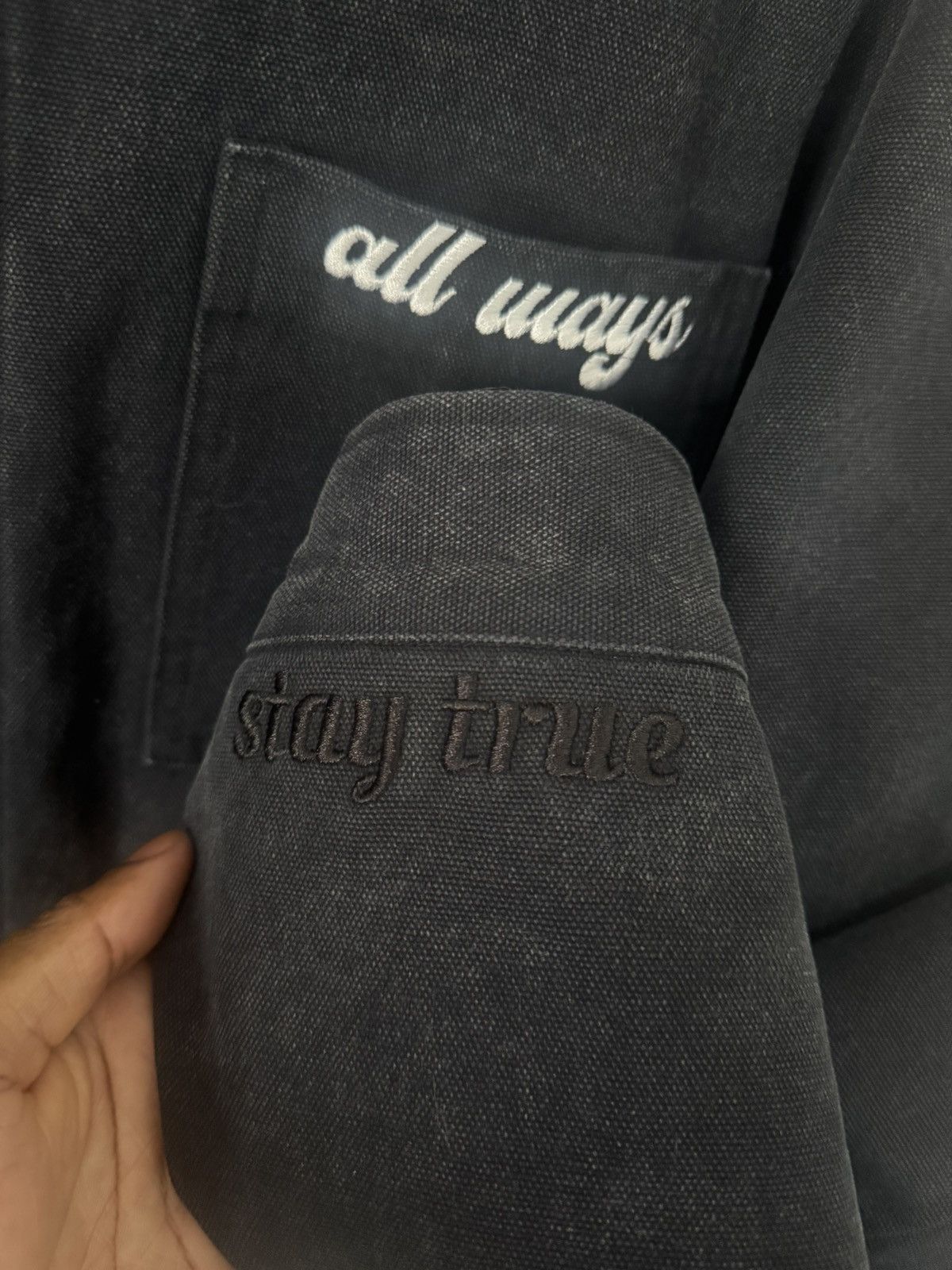 Other All Ways Canvas Vintage Washed Overcoat in Black Size US L / EU 52-54 / 3 - 2 Thumbnail