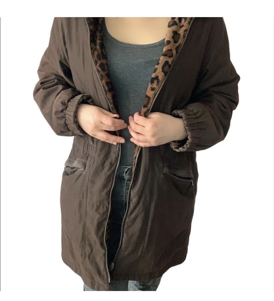 Vintage Vintage 80s Women’s Brown Reversible Winter Overcoat Size M / US 6-8 / IT 42-44 - 9 Thumbnail
