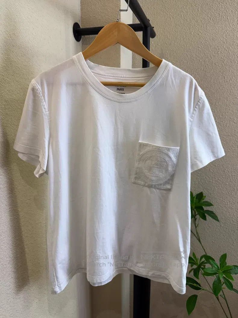 Hermes Hermes White Short Sleeve T-Shirt Size M / US 6-8 / IT 42-44 - 1 Thumbnail