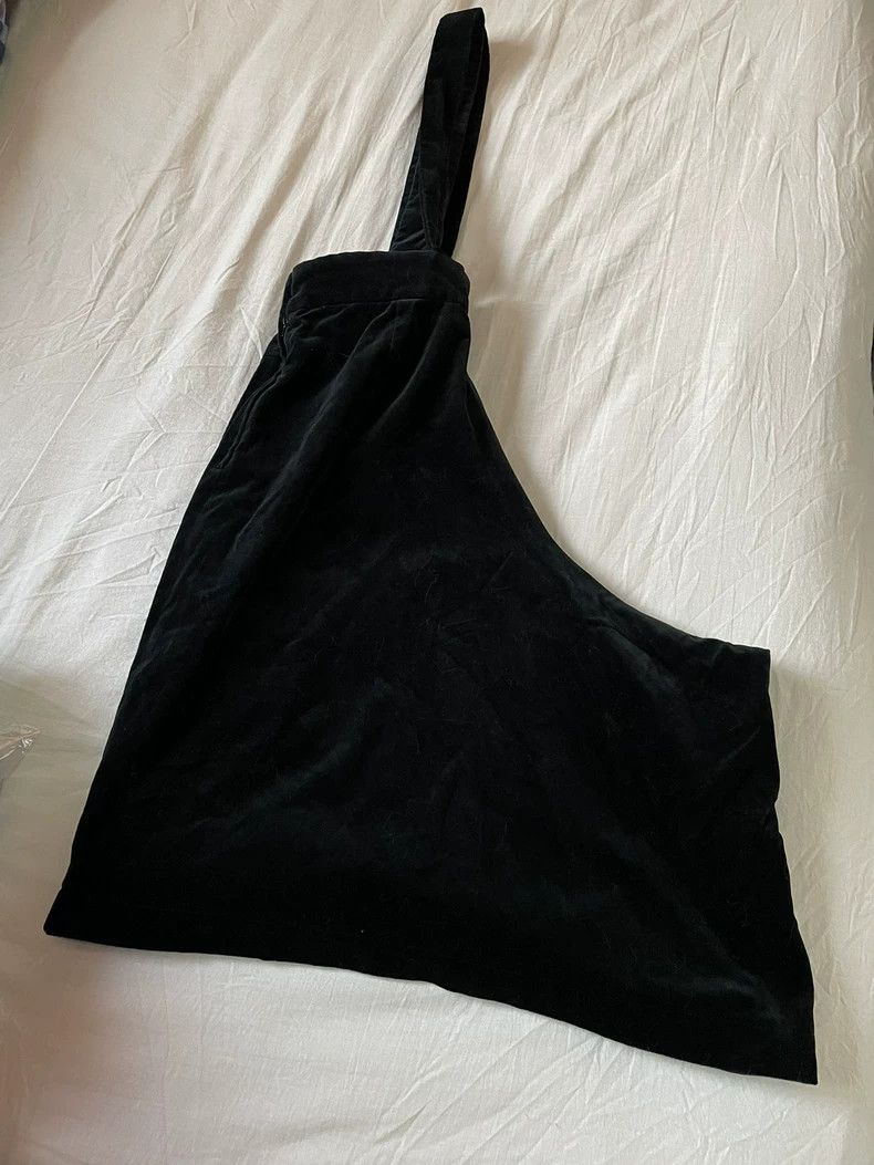 Comme des Garcons Comme Des Garcons size XS Black Velvet Strap Pant Skirt St Size 24" / US 00 / IT 34 - 4 Thumbnail