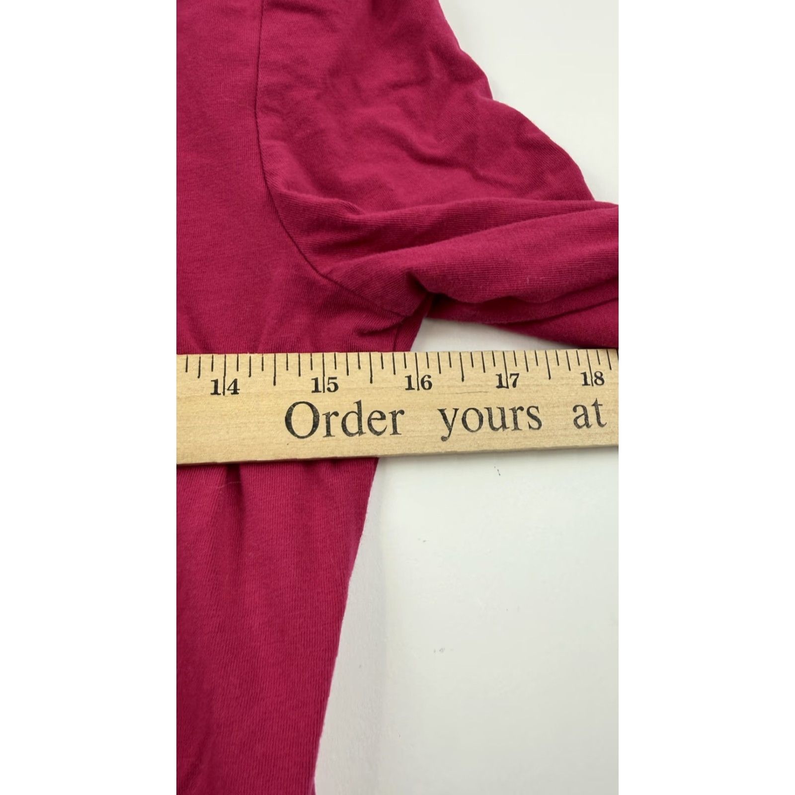 Boden Boden Shirt Women US 8 Magenta Pink Cotton Stretch Scoop Neck Long Sleeve T-Shirt Solid Basic All Seasons Womens Size M / US 6-8 / IT 42-44 - 7 Thumbnail