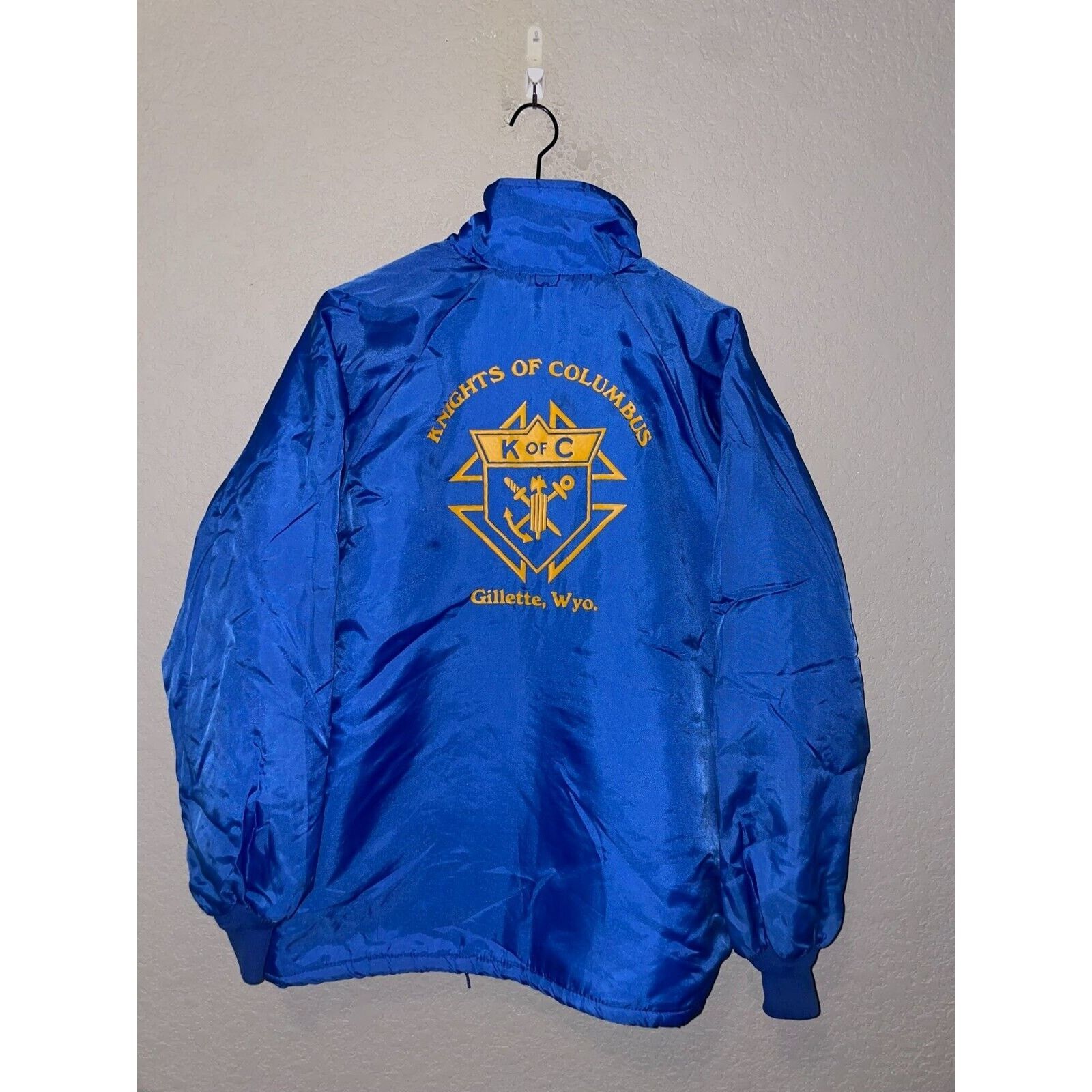 Vintage Vintage Knights Of Columbus Jacket Gillette Blue 80s VTG L Size US XL / EU 56 / 4 - 1 Thumbnail
