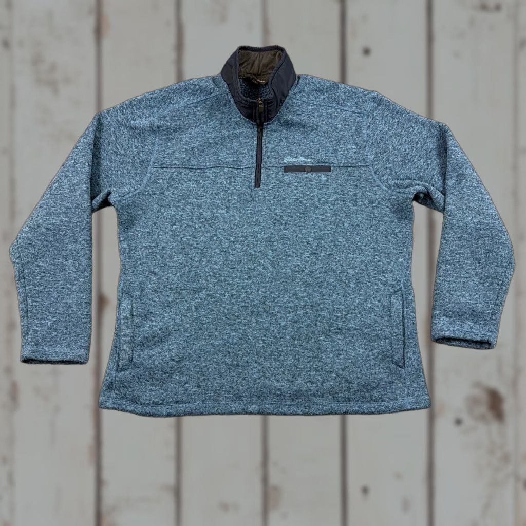 Eddie Bauer VINTAGE Eddie Bauer Sweater Mens XL Blue Fleece 1/4 Zip Pullover Comfort Casual Thick Size US XL / EU 56 / 4 - 1 Thumbnail