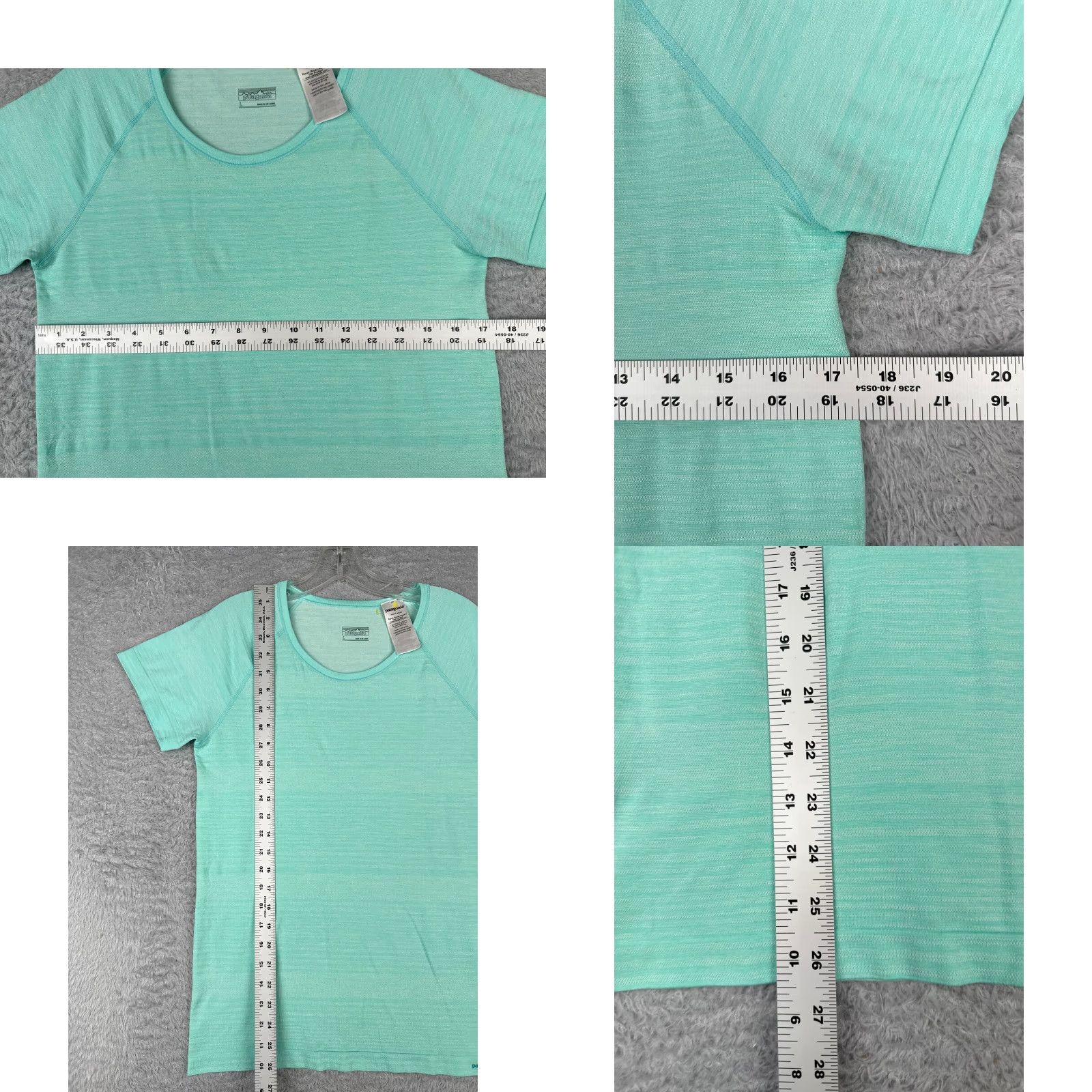 Patagonia Patagonia Shirt Women Large Blue Short Sleeve Crew Neck Gatewood Polyester Blend Size L / US 10 / IT 46 - 8 Thumbnail