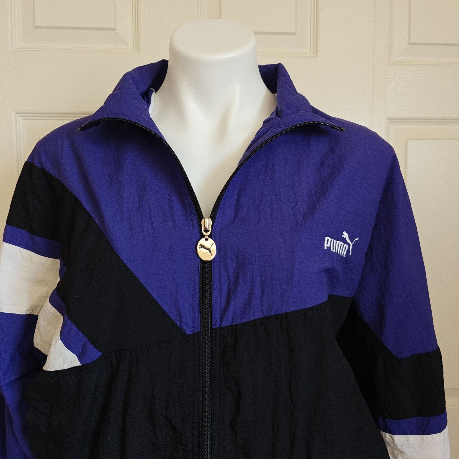 Vintage Vintage Puma 90s oversized track jacket/windbreaker sz XXS Size XXS / US 00 / IT 34 - 2 Thumbnail