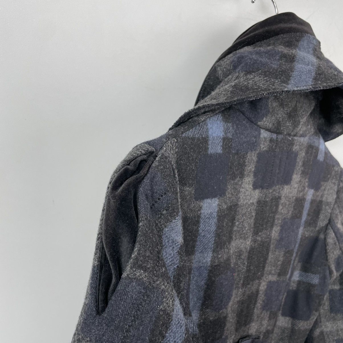 Marithe + Francois Girbaud Marithe Francois Girbaud Tartan Plaid Deconstructed Coat Size S / US 4 / IT 40 - 9 Thumbnail