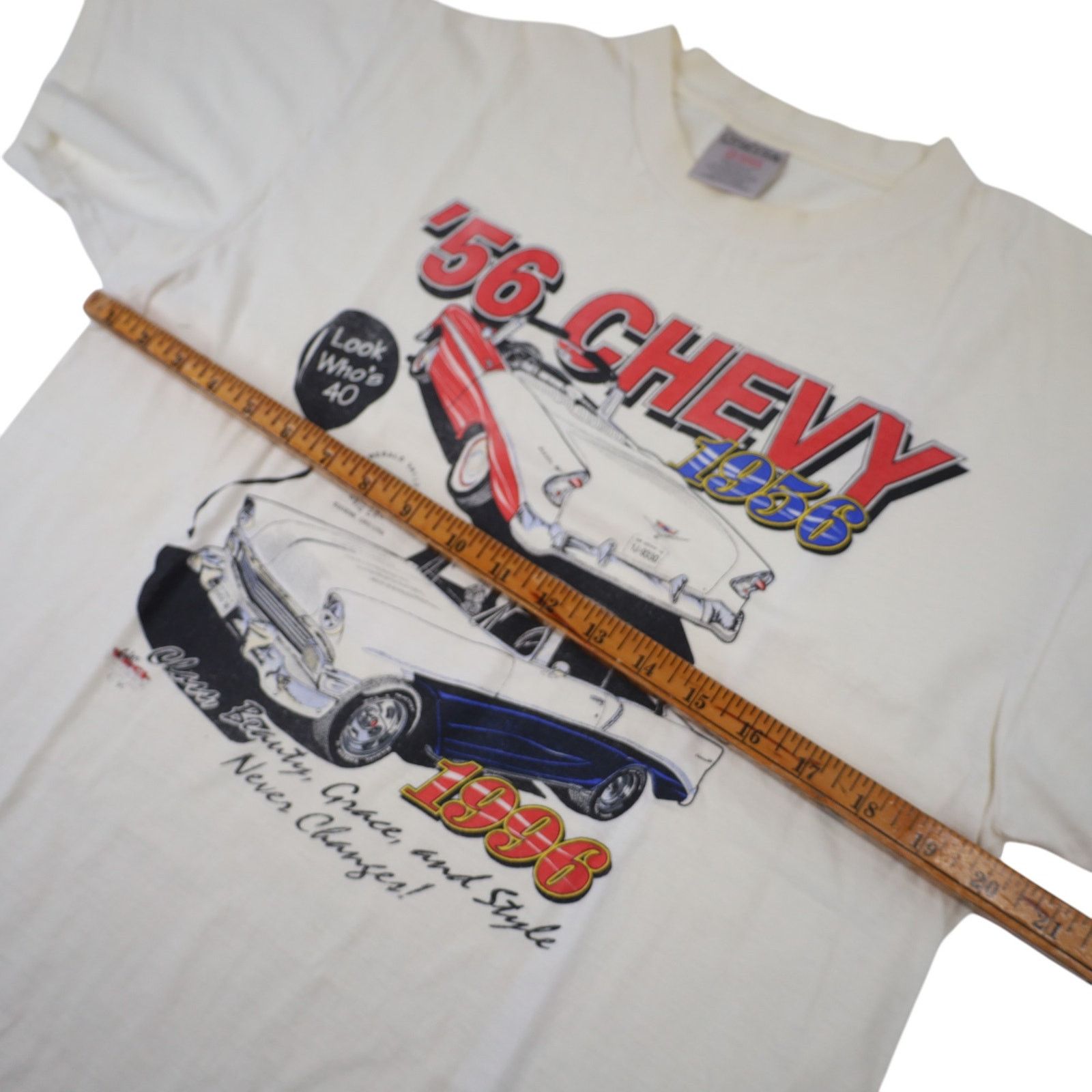 Vintage Vintage '56 Chevy Graphic T Shirt Size US L / EU 52-54 / 3 - 7 Thumbnail